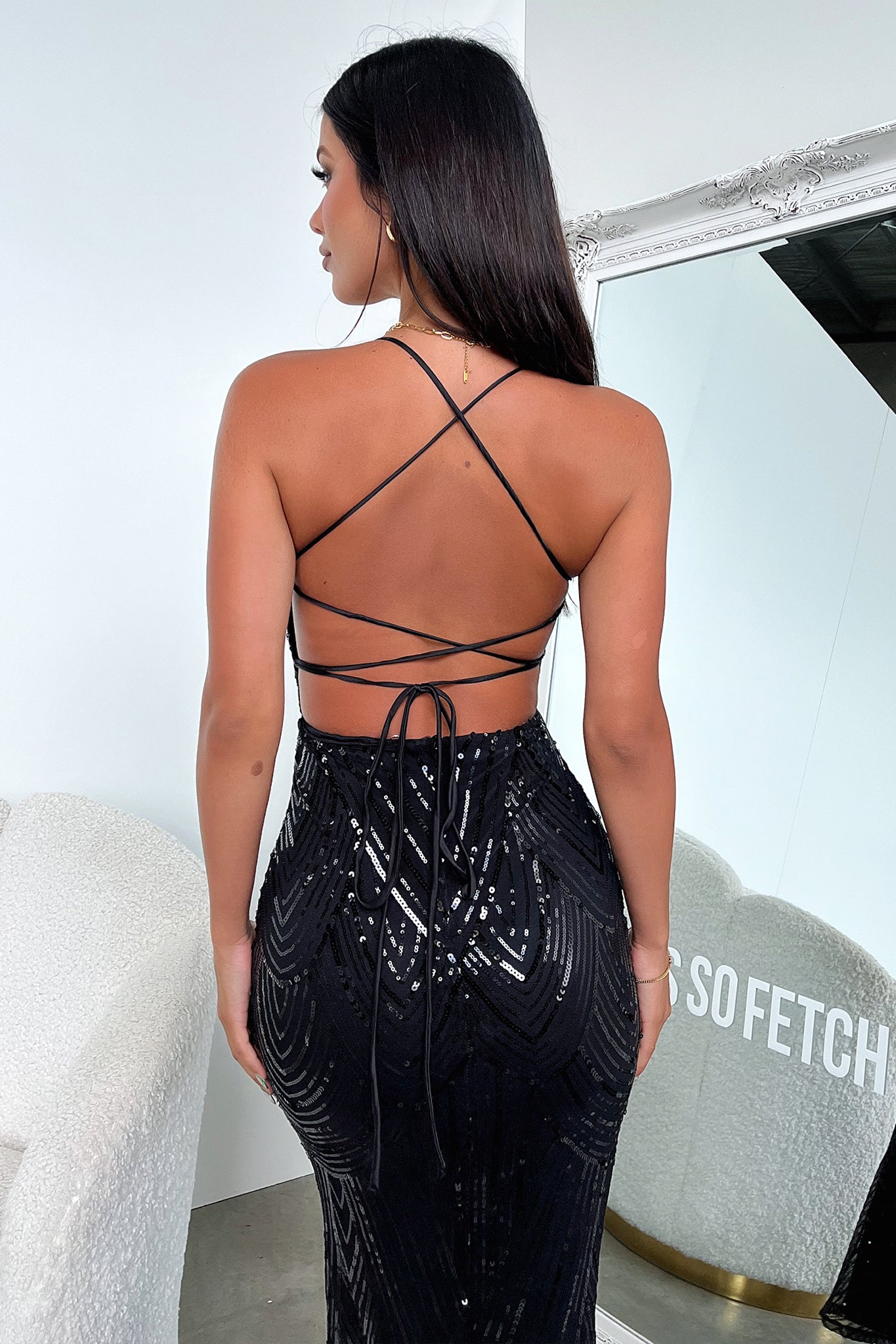 Nolan Maxi Dress - Black-Coutiqo