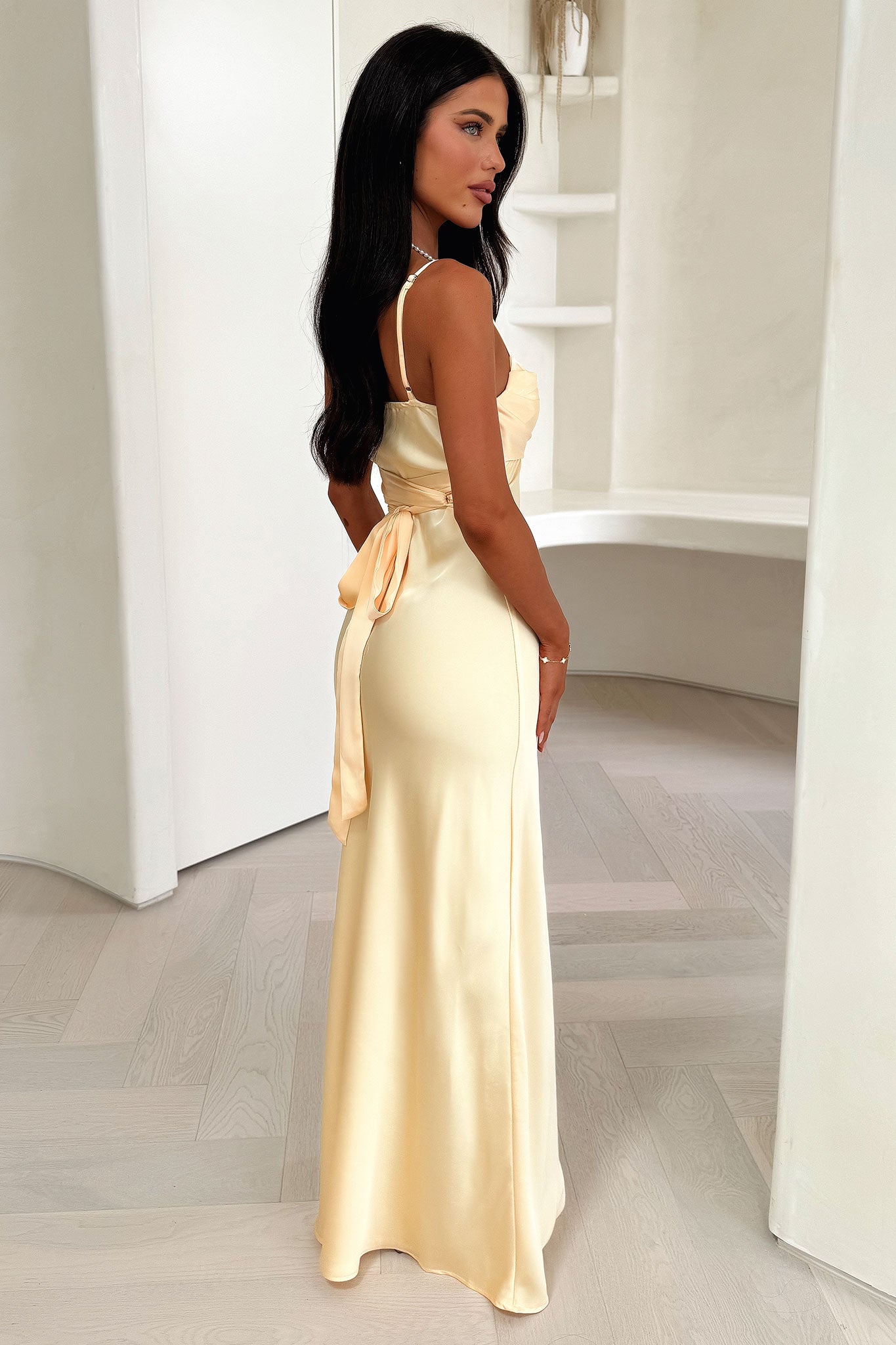 Novella Maxi Dress - Yellow-Coutiqo