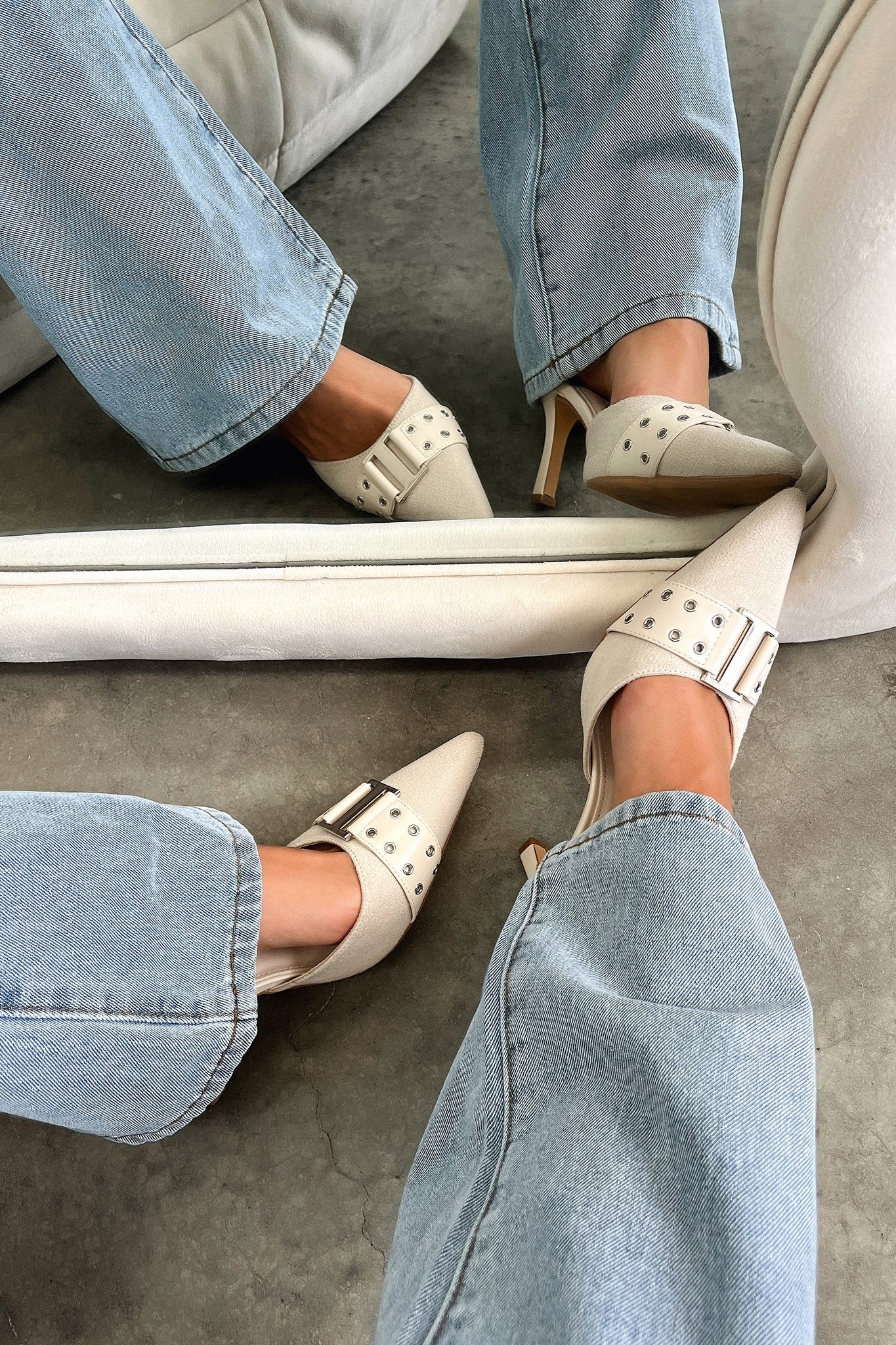 Odina Heels - Beige-Coutiqo