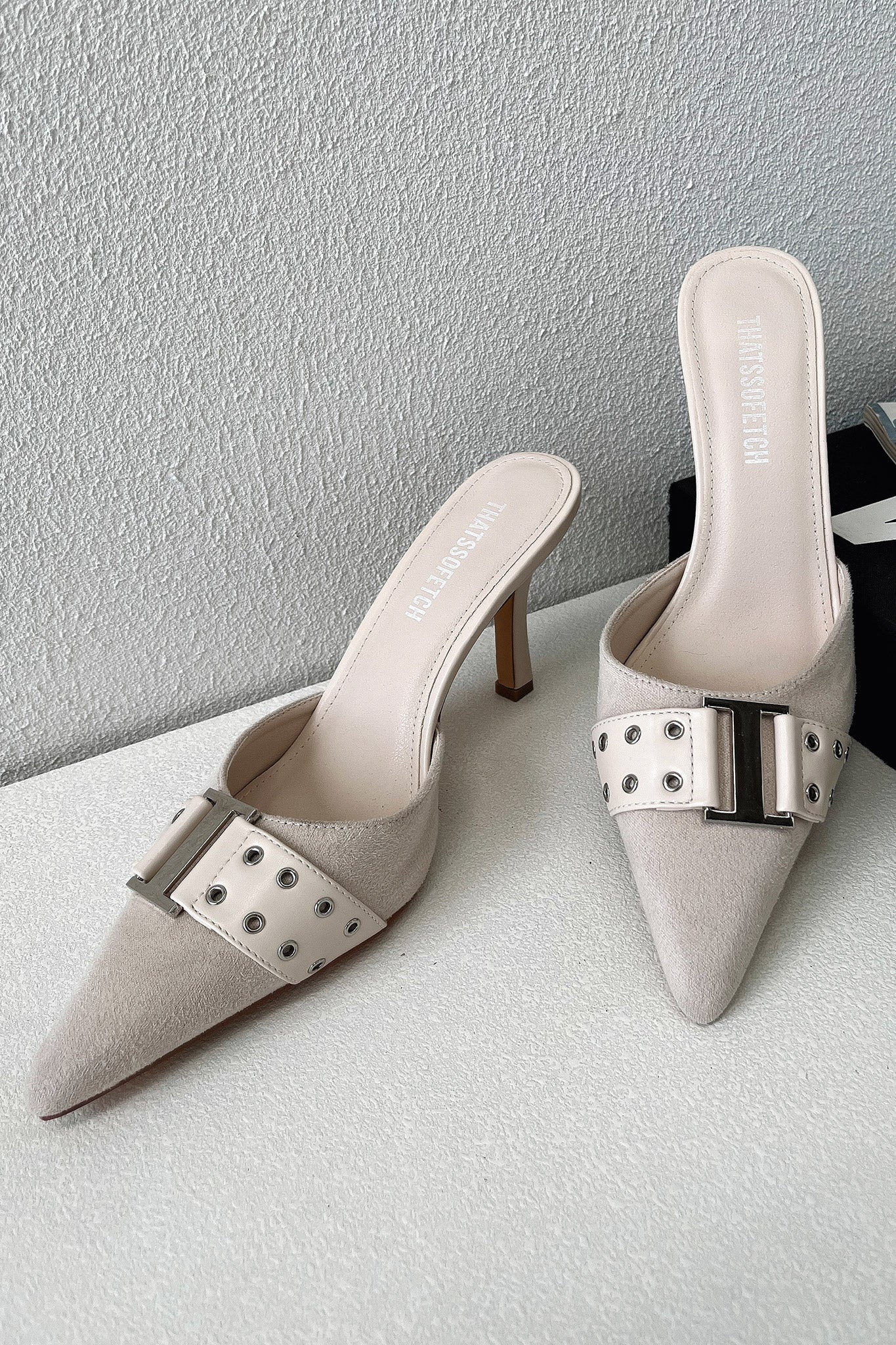 Odina Heels - Beige-Coutiqo