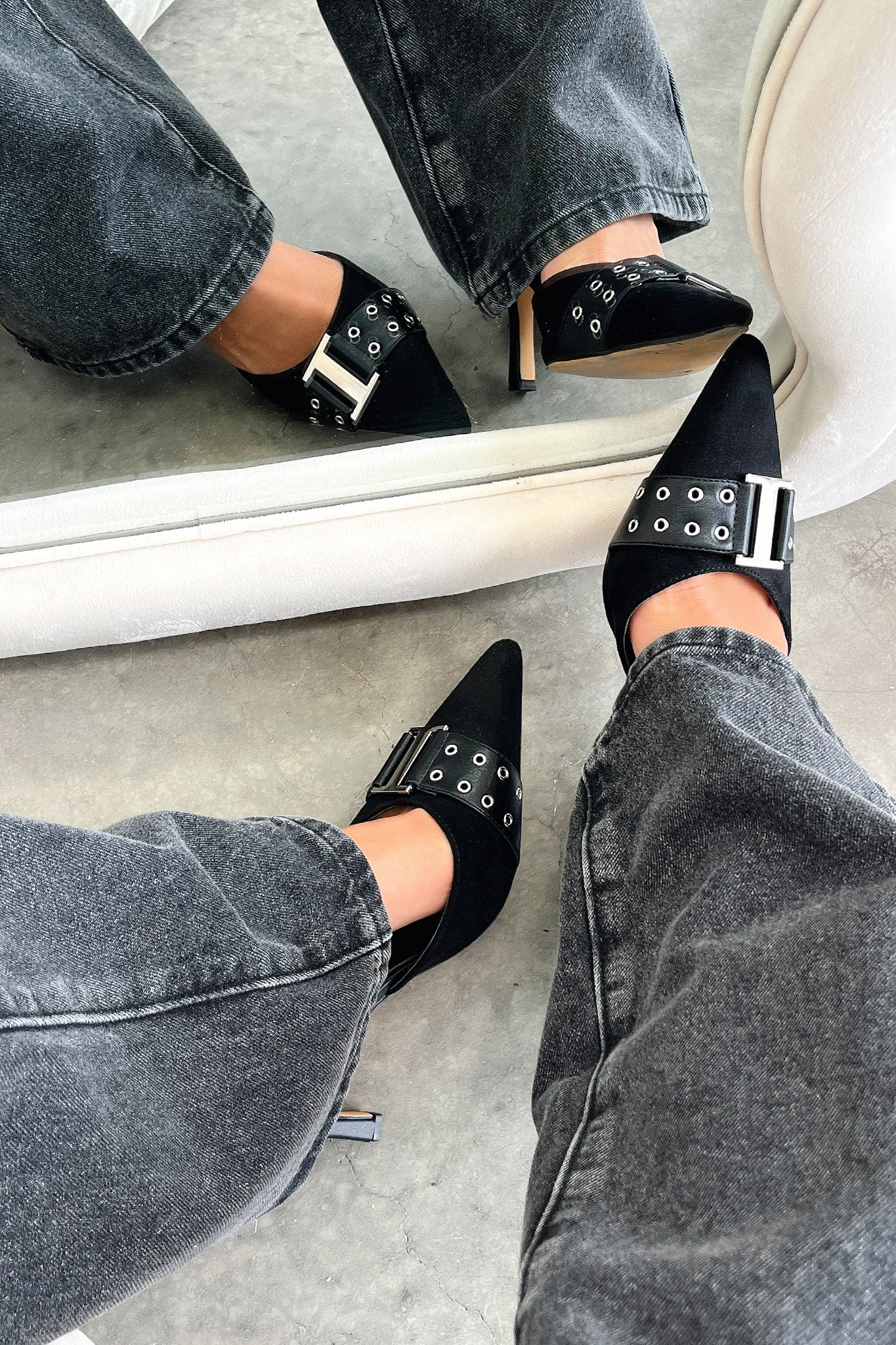 Odina Heels - Black-Coutiqo