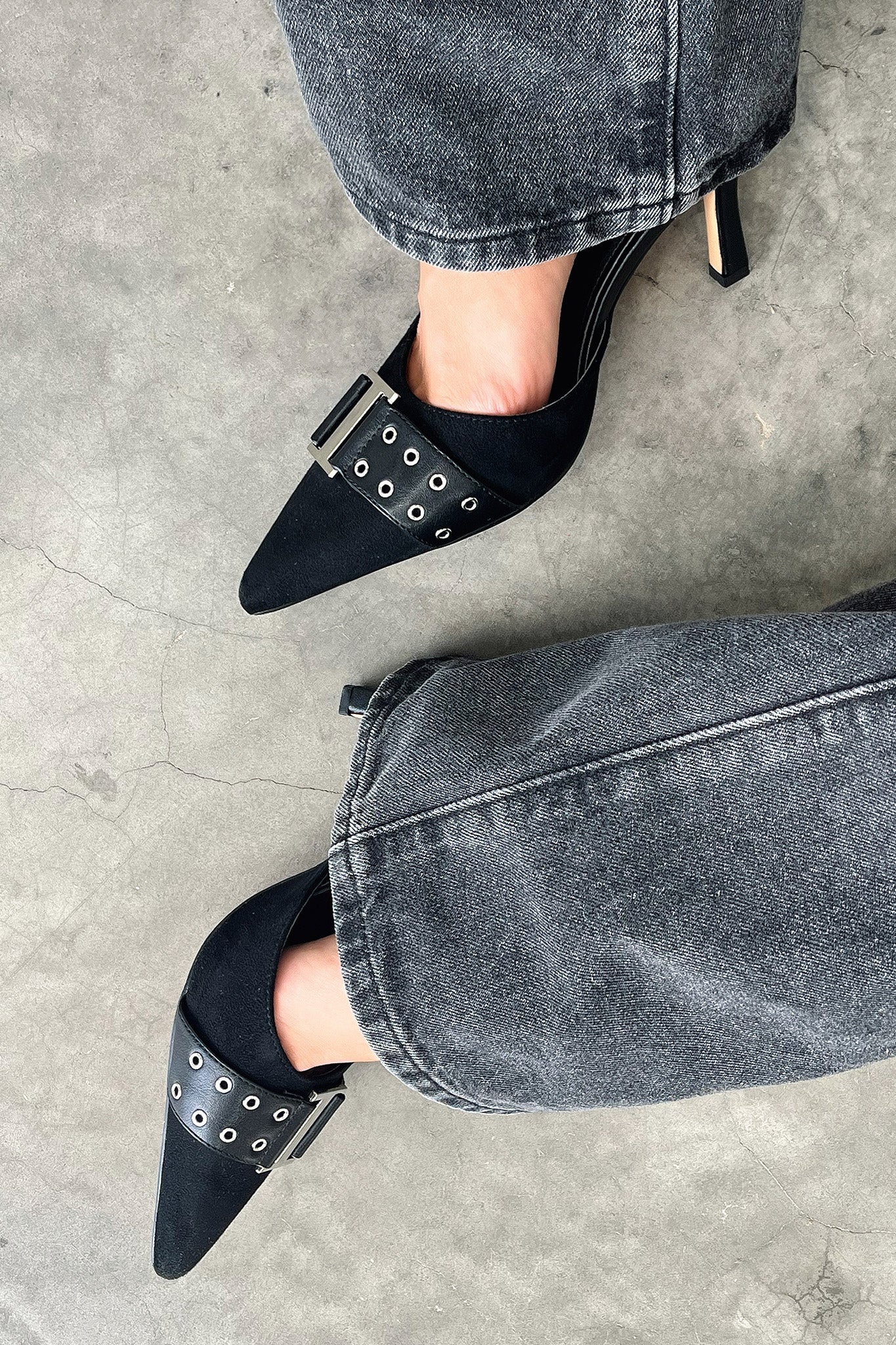 Odina Heels - Black-Coutiqo