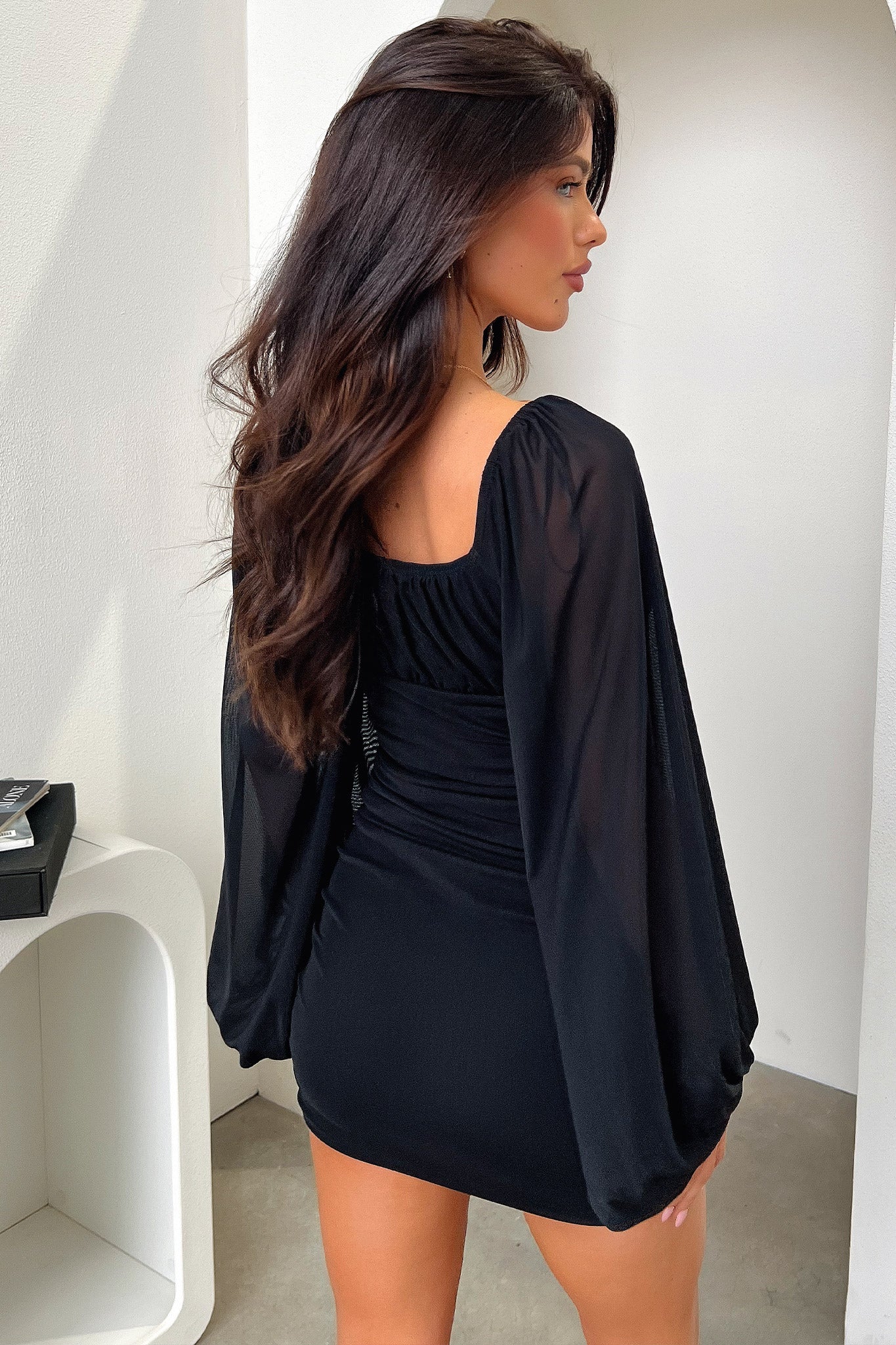 Olay Dress - Black-Coutiqo