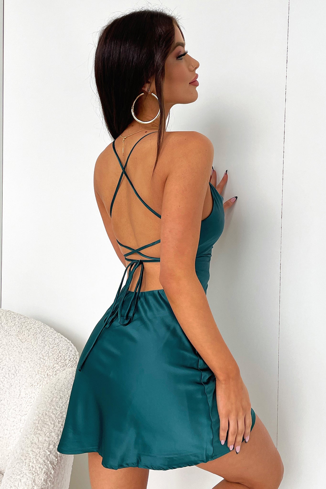 Olivia Dress - Emerald-Coutiqo