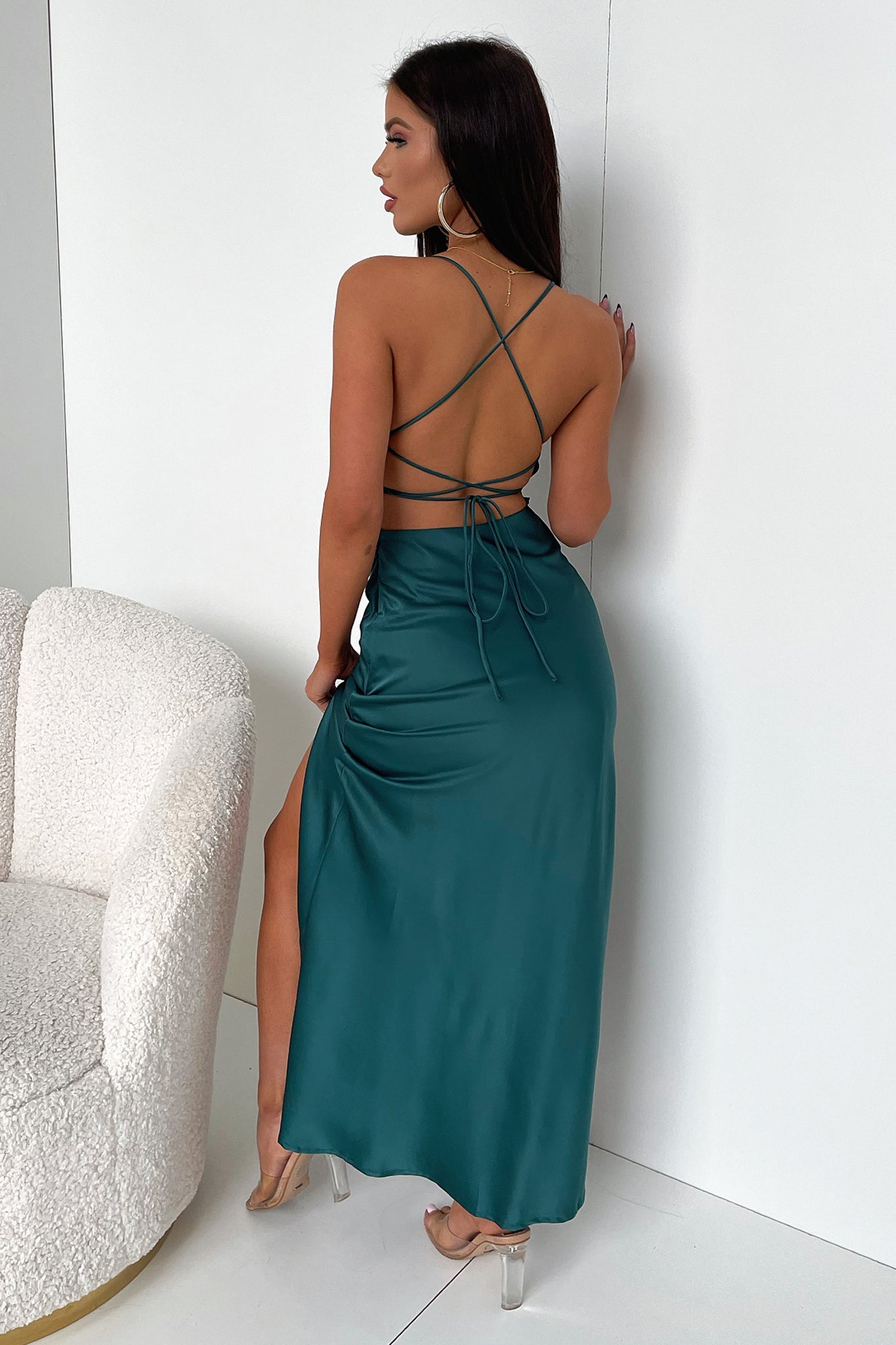 Olivia Maxi Dress - Emerald-Coutiqo