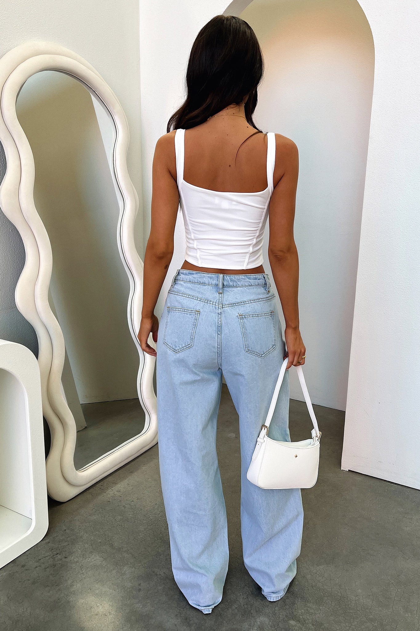 Rachel Wide Leg Jeans - Blue Denim-Coutiqo