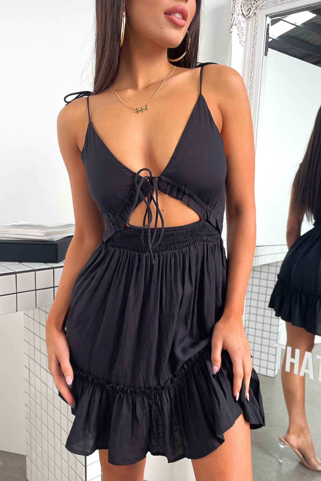 Primerose Dress - Black-Coutiqo