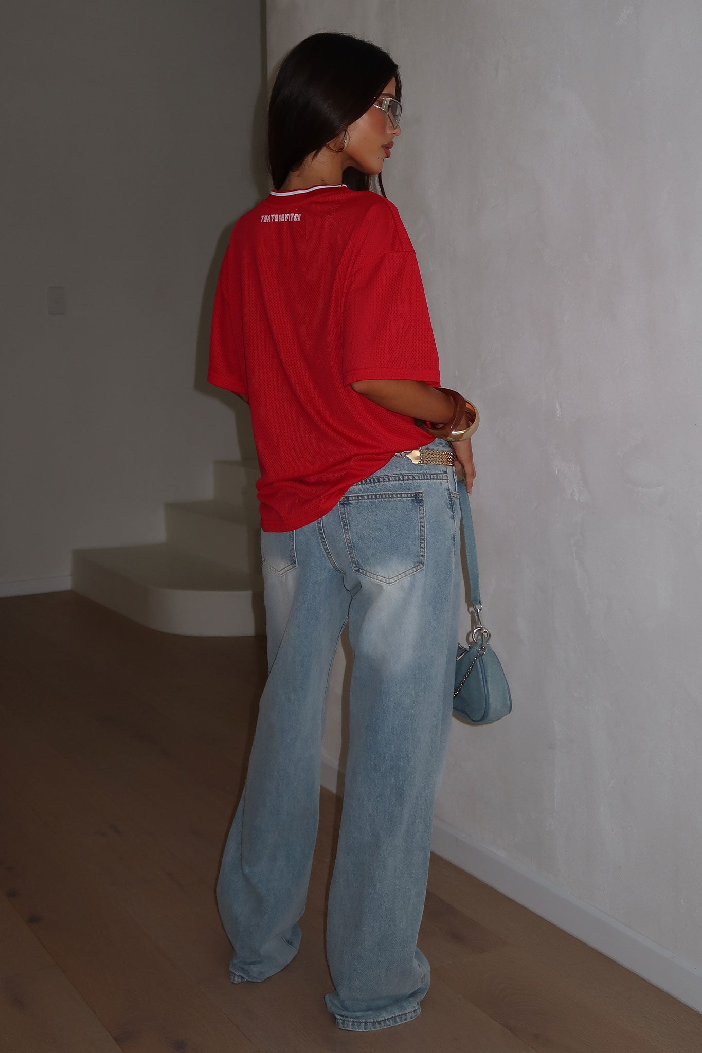 Quarterback Tee - Red-Coutiqo
