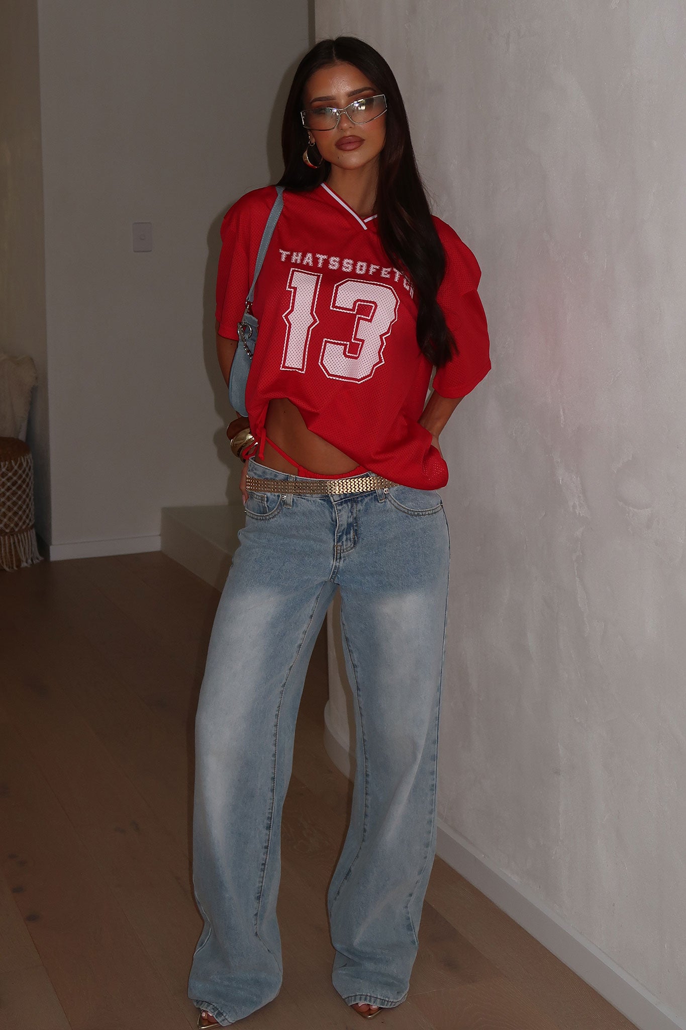 Quarterback Tee - Red-Coutiqo
