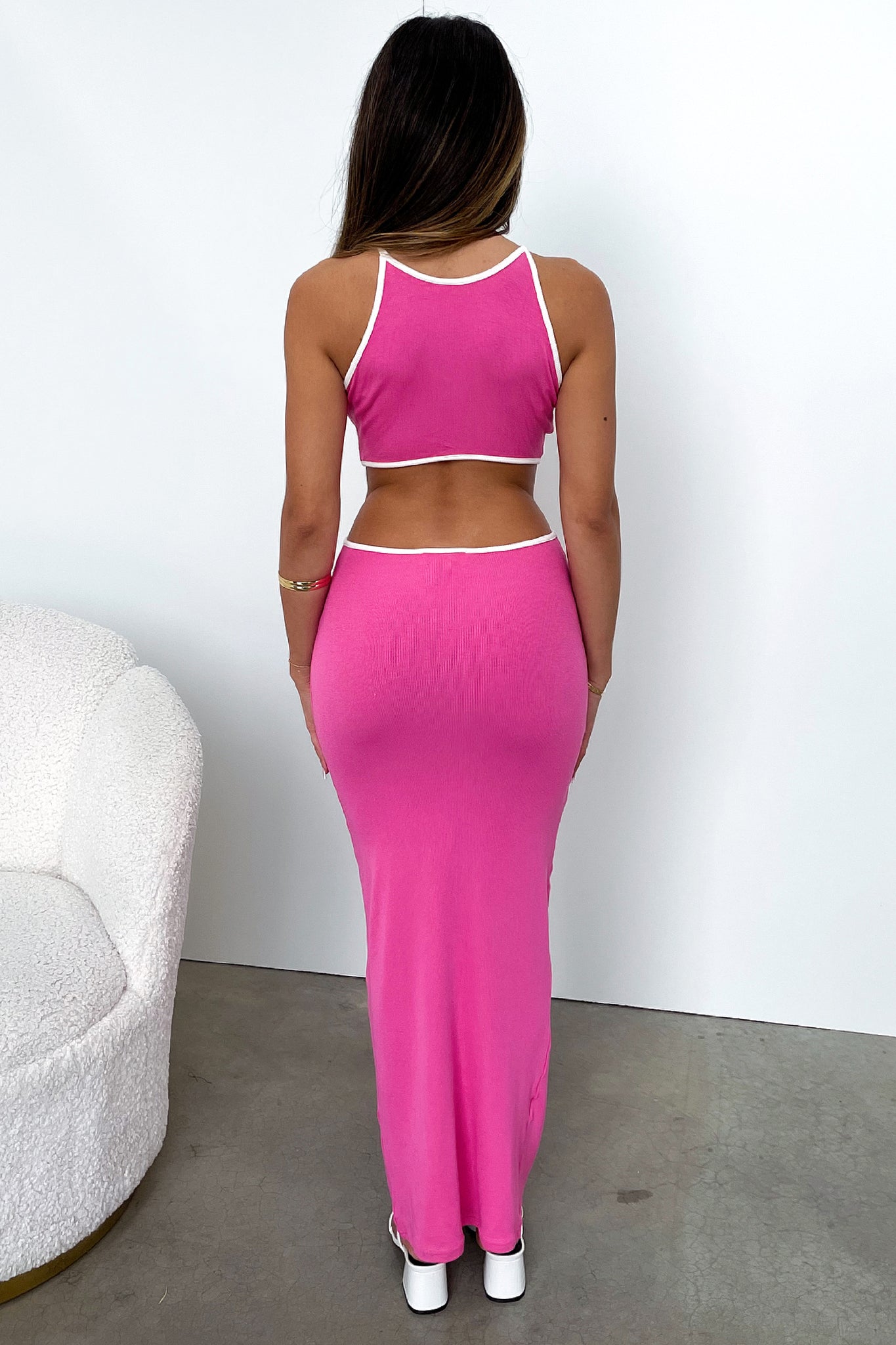 Radar Maxi Dress - Pink-Coutiqo