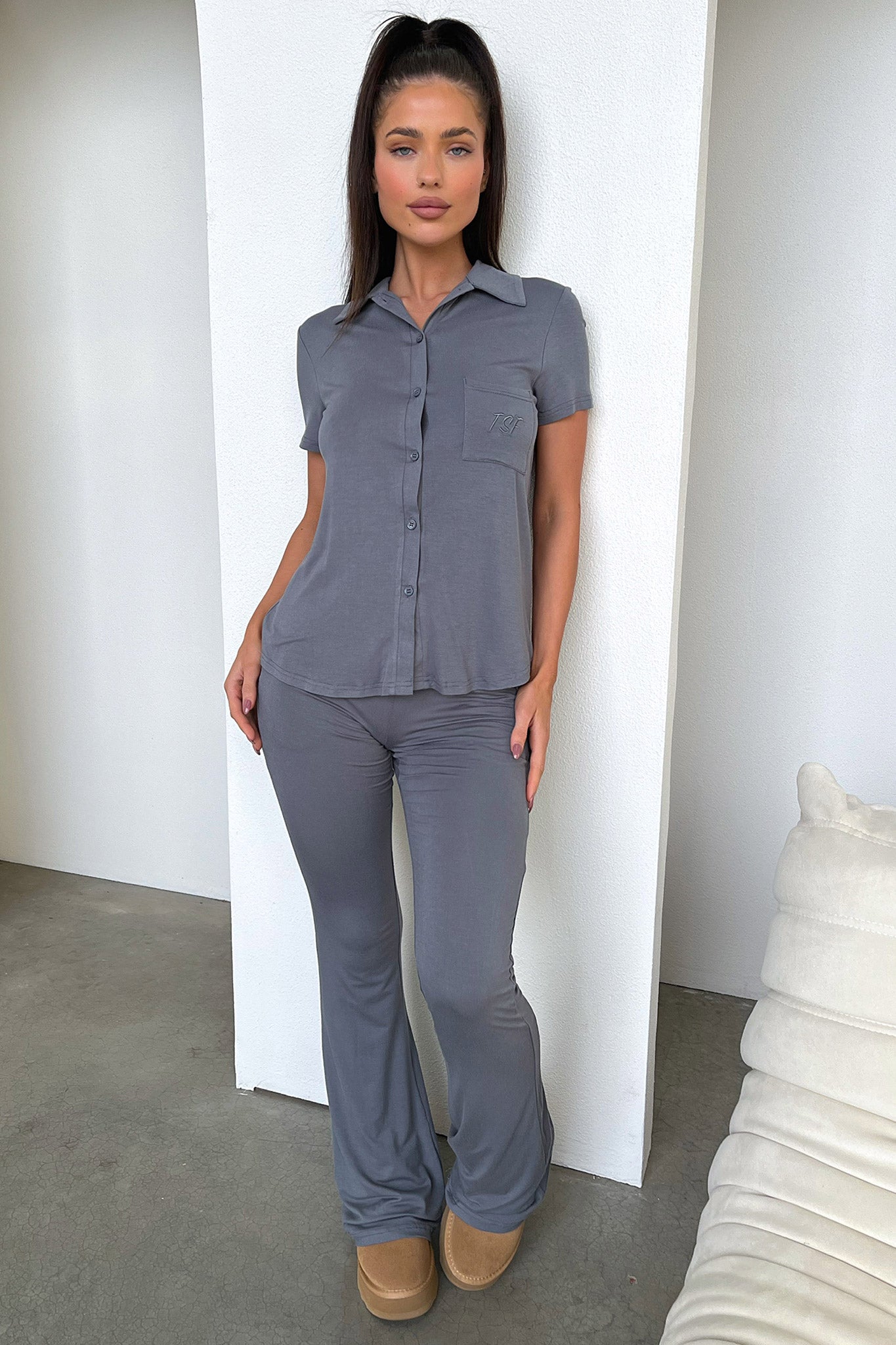 Rayne Pants - Charcoal-Coutiqo