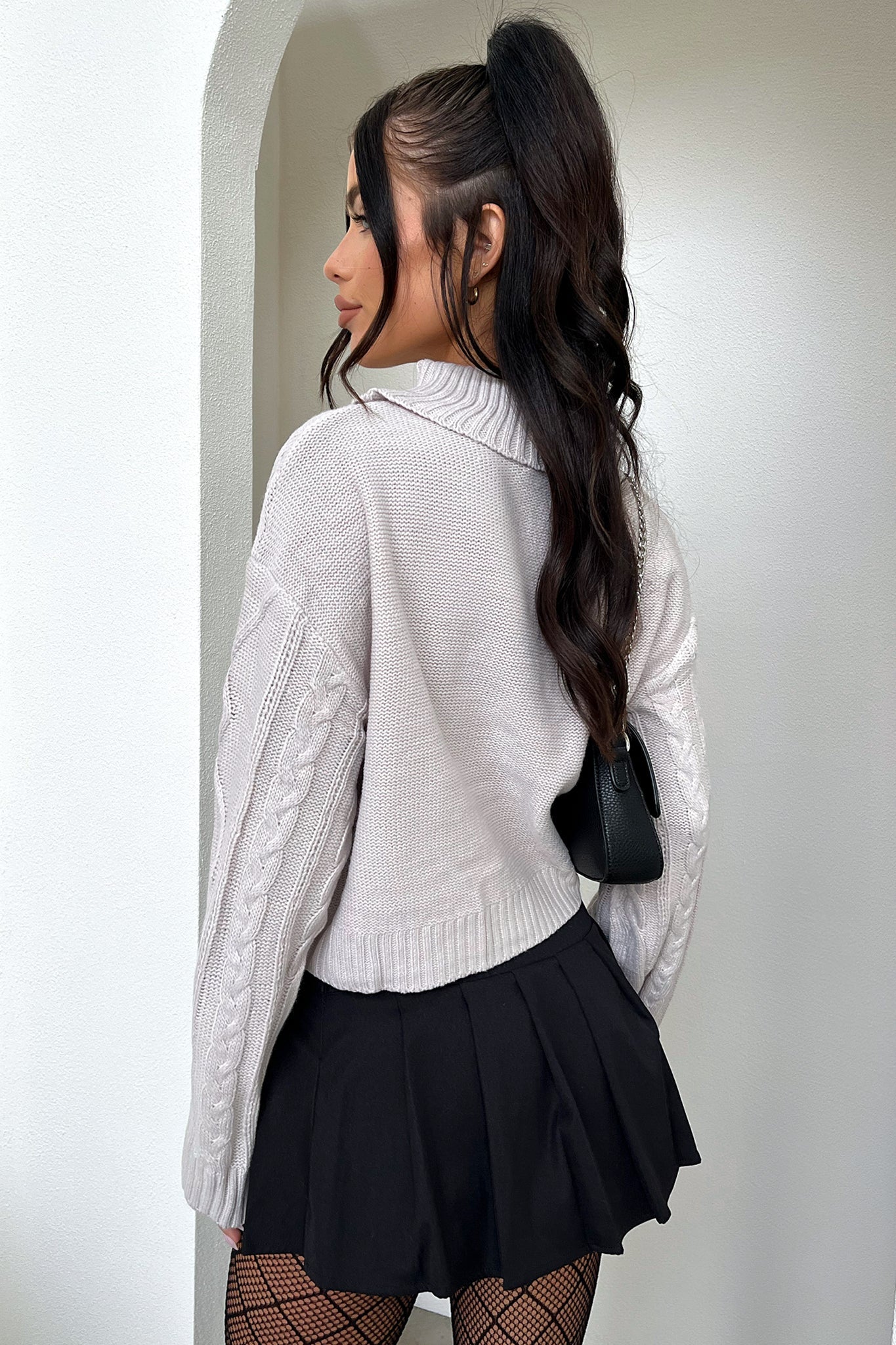 Rian Knit Jumper - Grey-Coutiqo