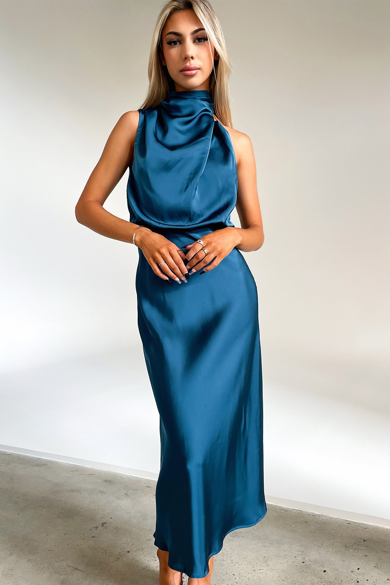 Santorini Maxi Dress - Emerald-Coutiqo