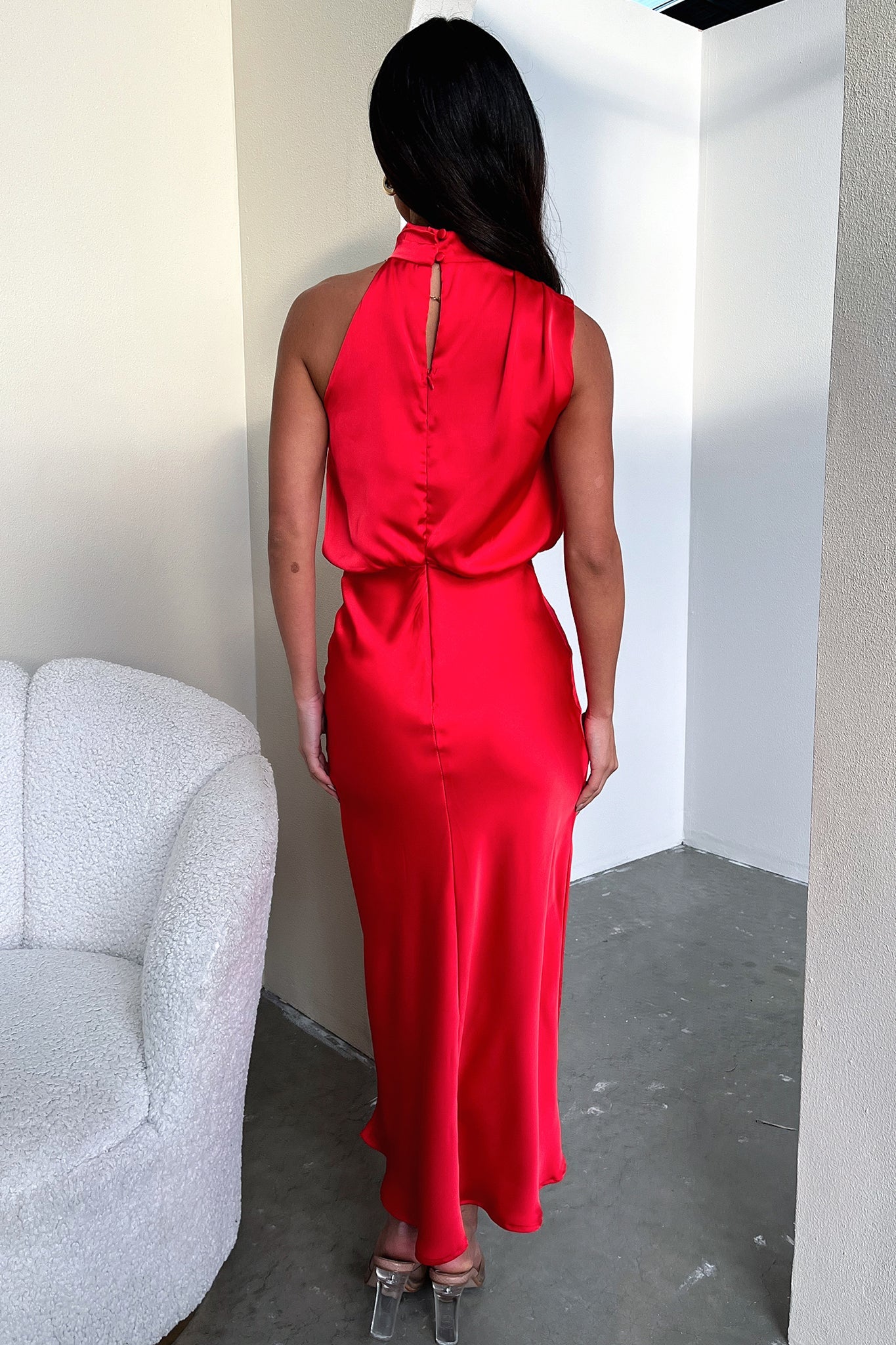Santorini Maxi Dress - Red-Coutiqo