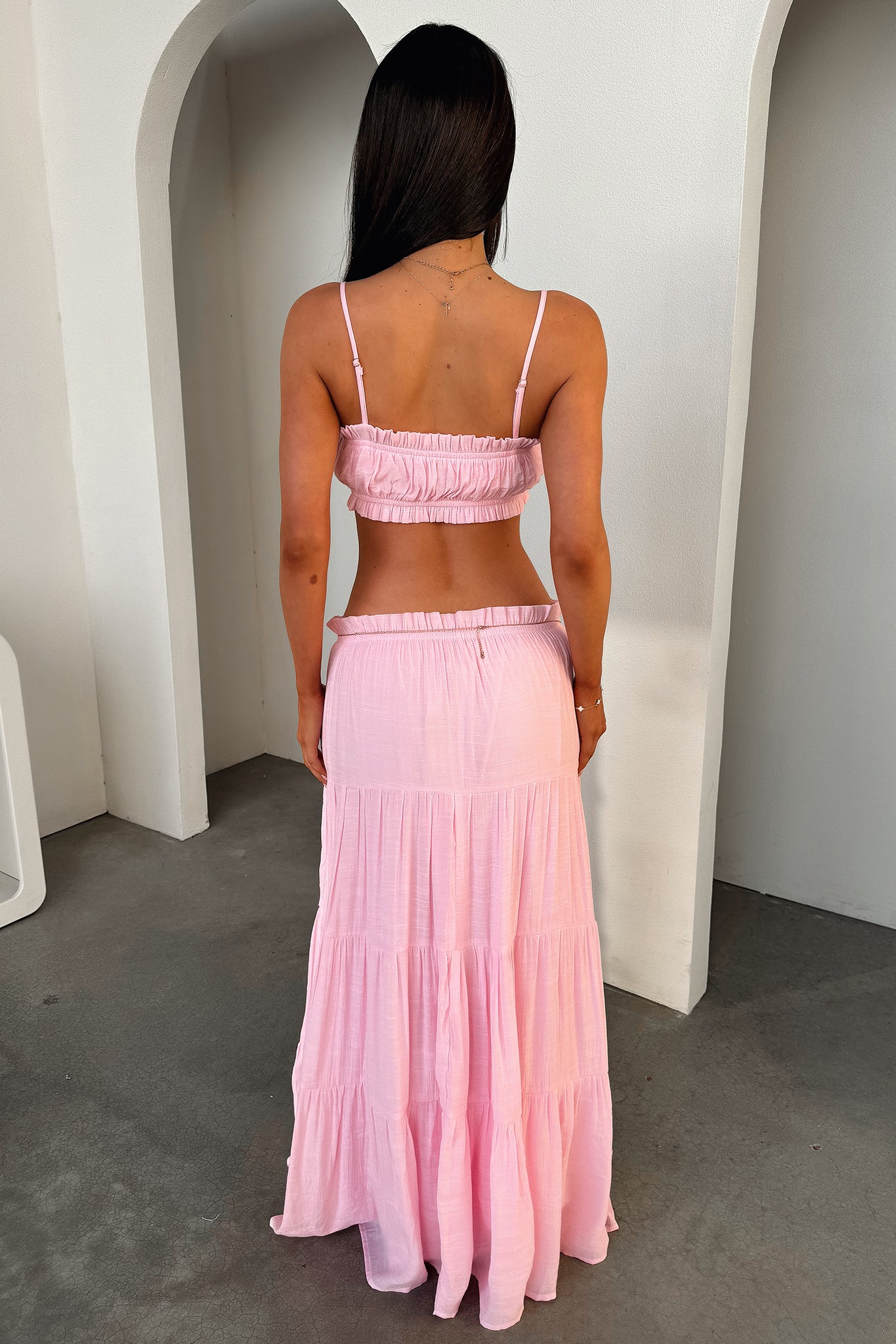 Selina Crop - Baby Pink-Coutiqo