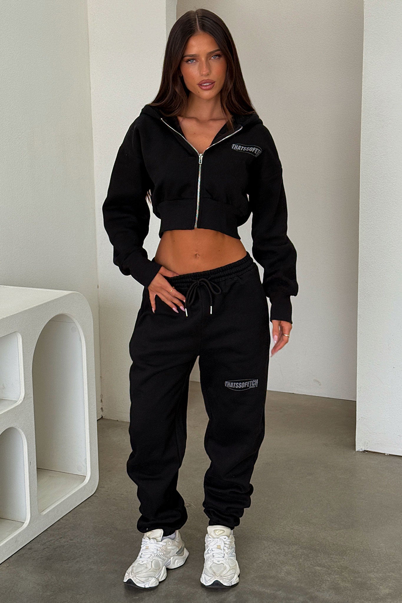 Series 10 Cropped Jacket - Black-Coutiqo
