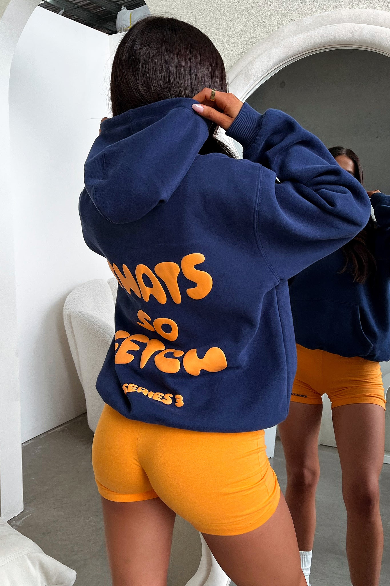 Series 3 Bike Shorts - Orange-Coutiqo