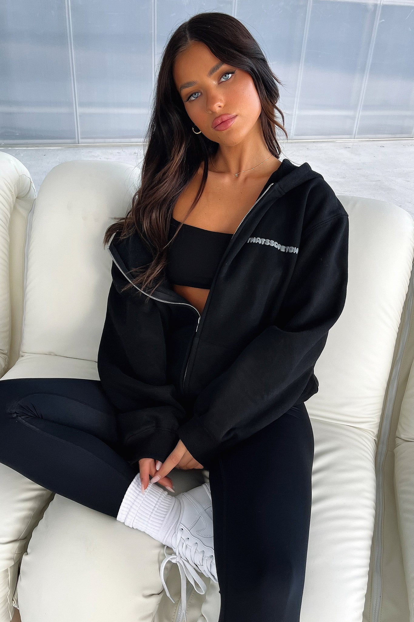 Series 3 Zip Up Hoodie - Black-Coutiqo