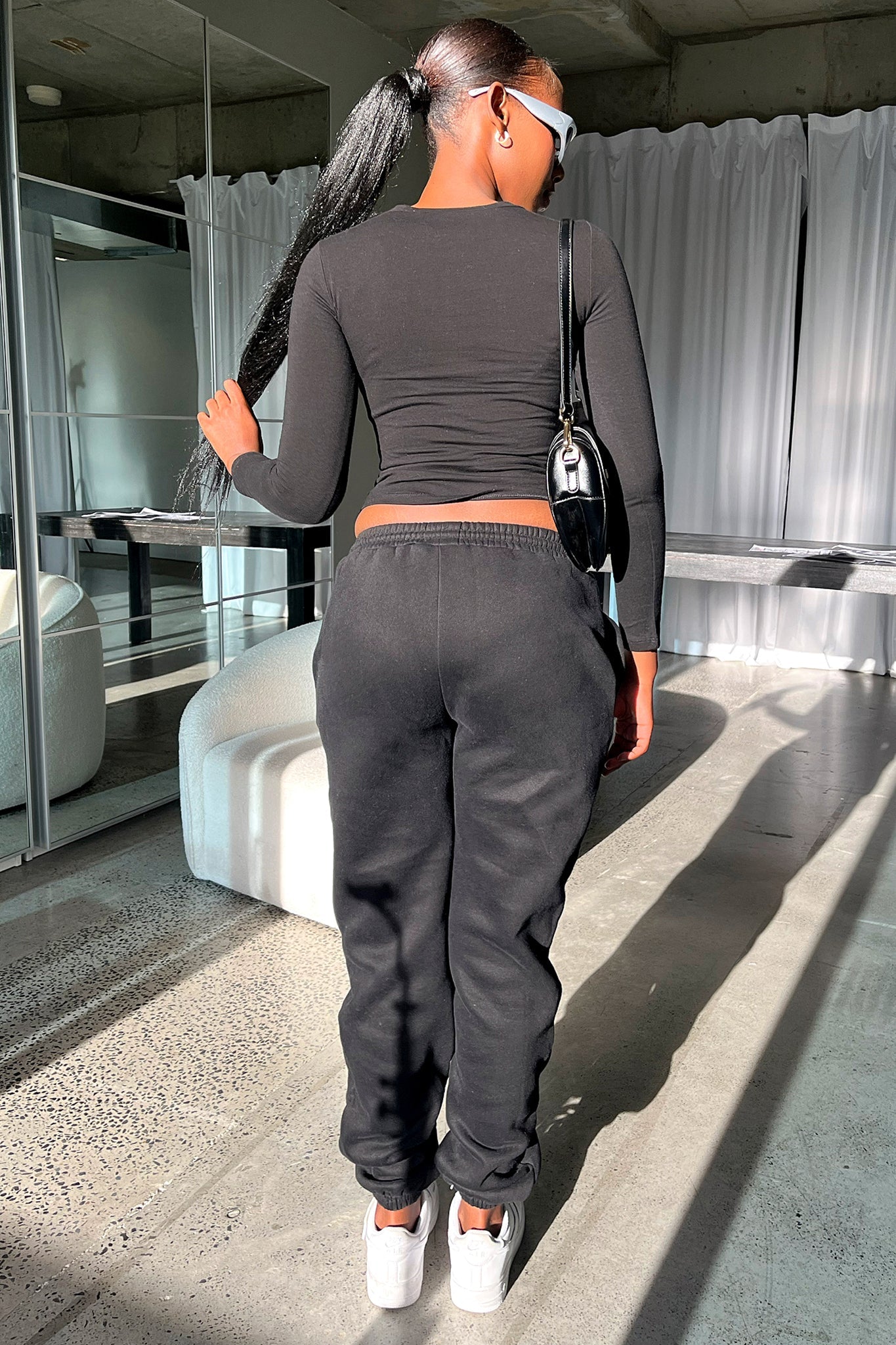 Series 5 Long Sleeve Tee - Black-Coutiqo