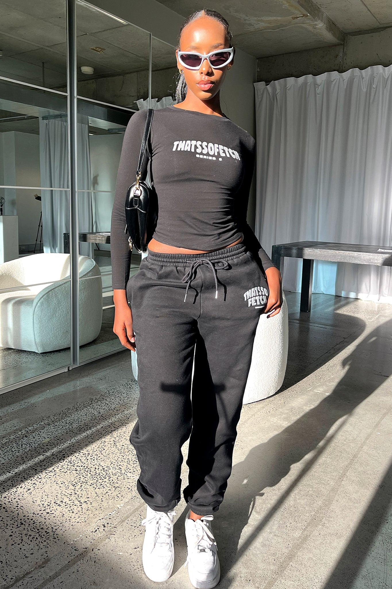 Series 5 Long Sleeve Tee - Black-Coutiqo