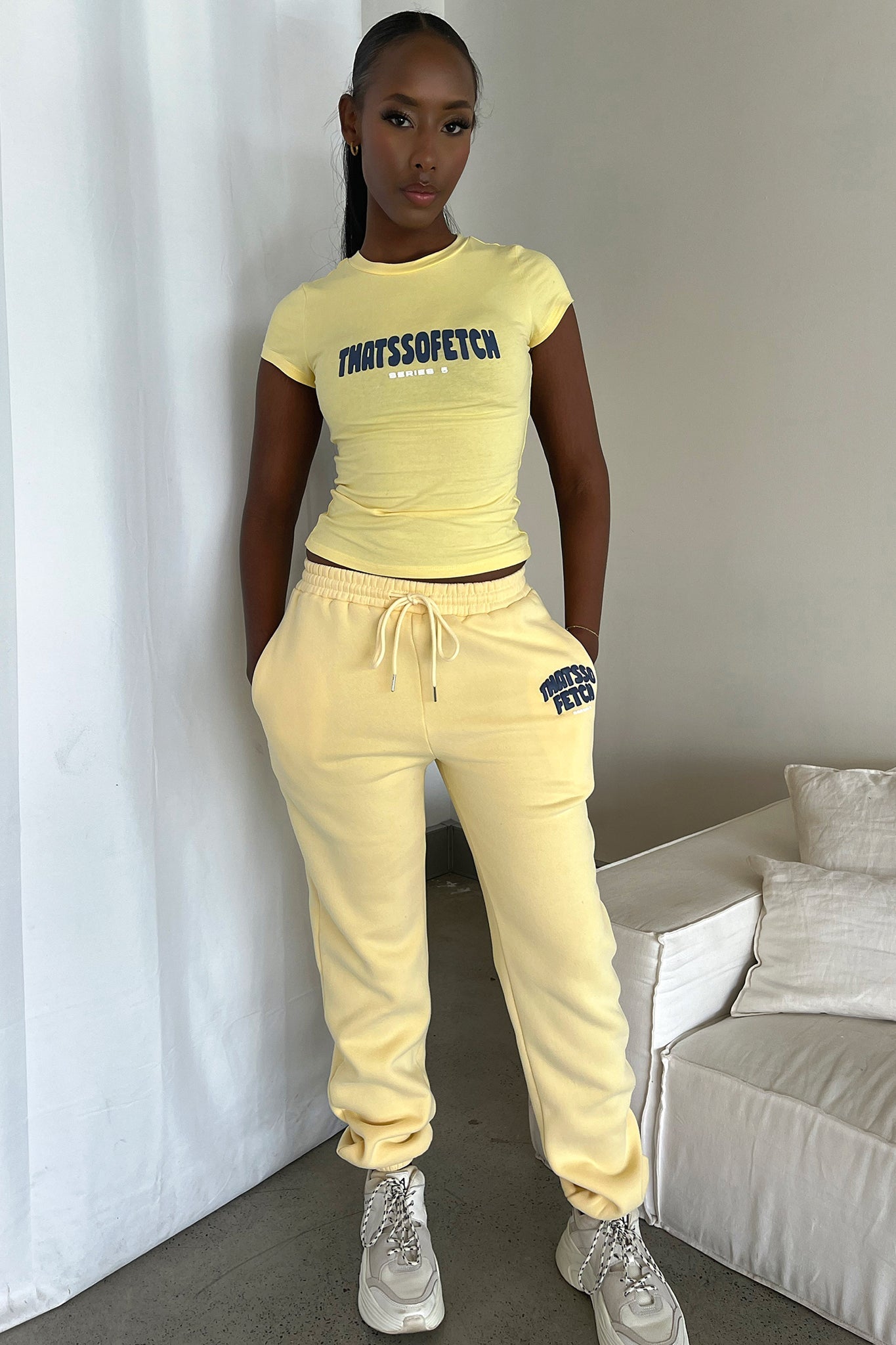 Series 5 Sweatpants - Yellow-Coutiqo