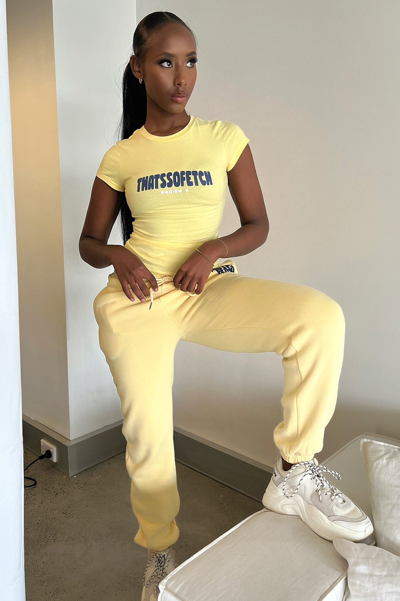 Series 5 Sweatpants - Yellow-Coutiqo