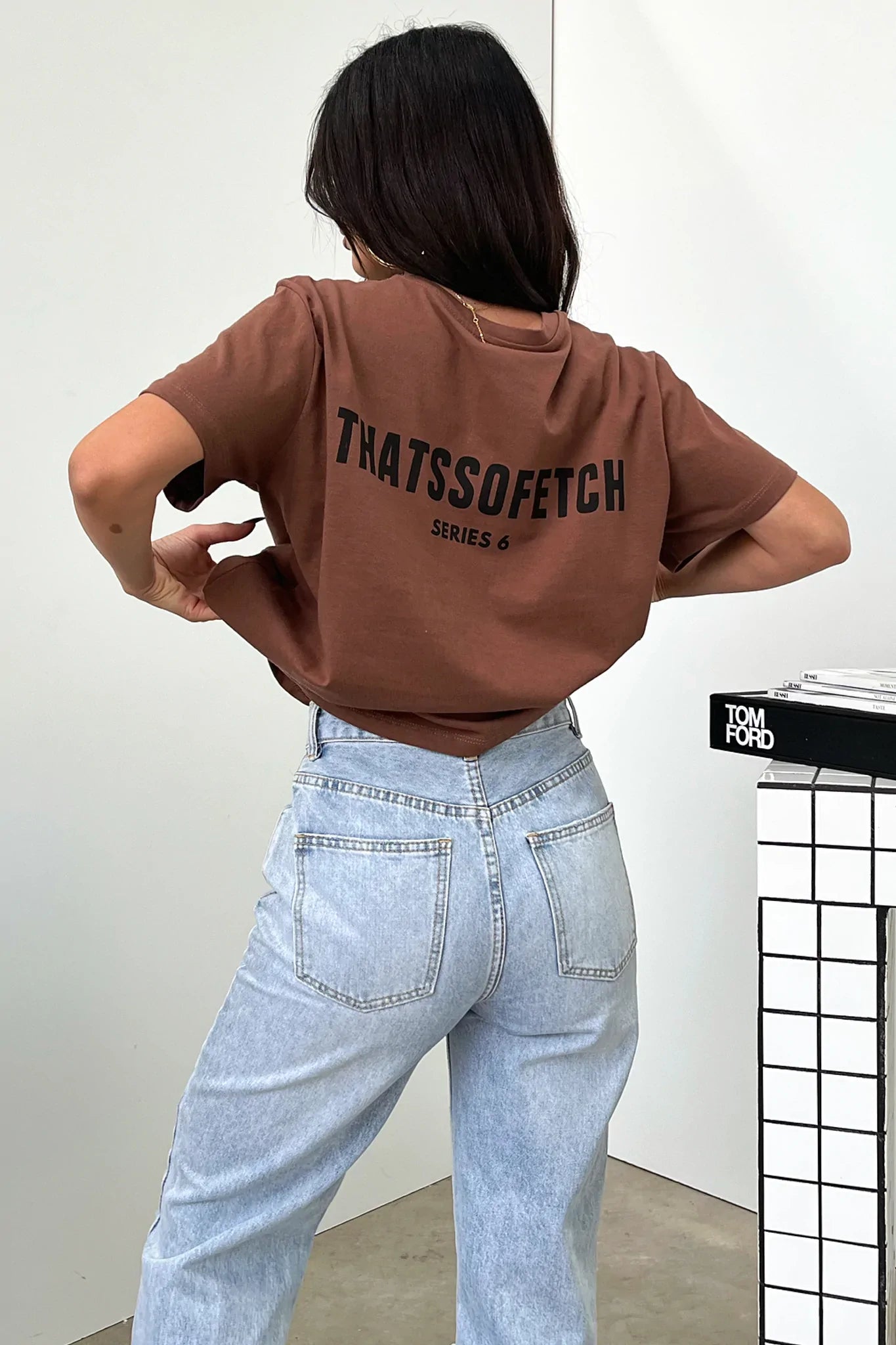 Series 6 Tee - Brown-Coutiqo