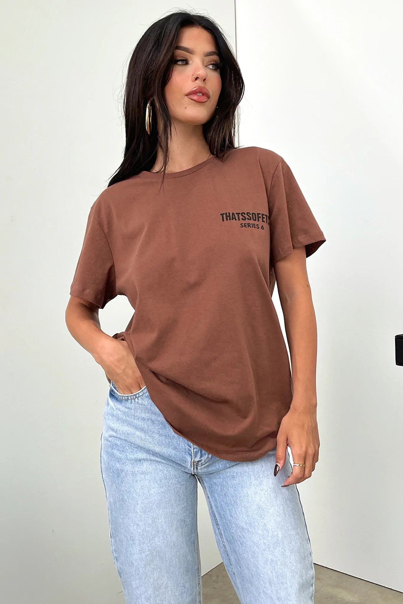 Series 6 Tee - Brown-Coutiqo