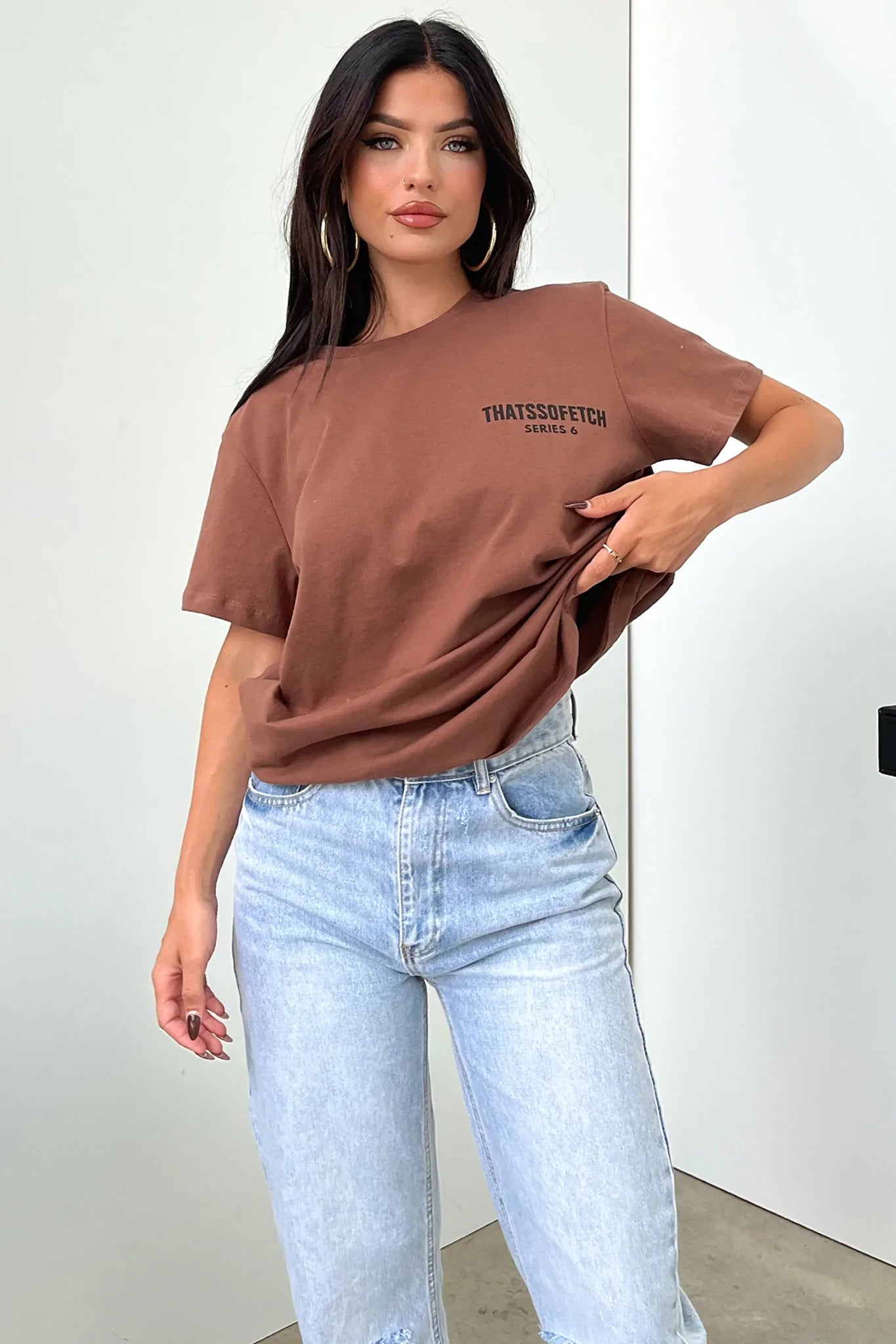 Series 6 Tee - Brown-Coutiqo