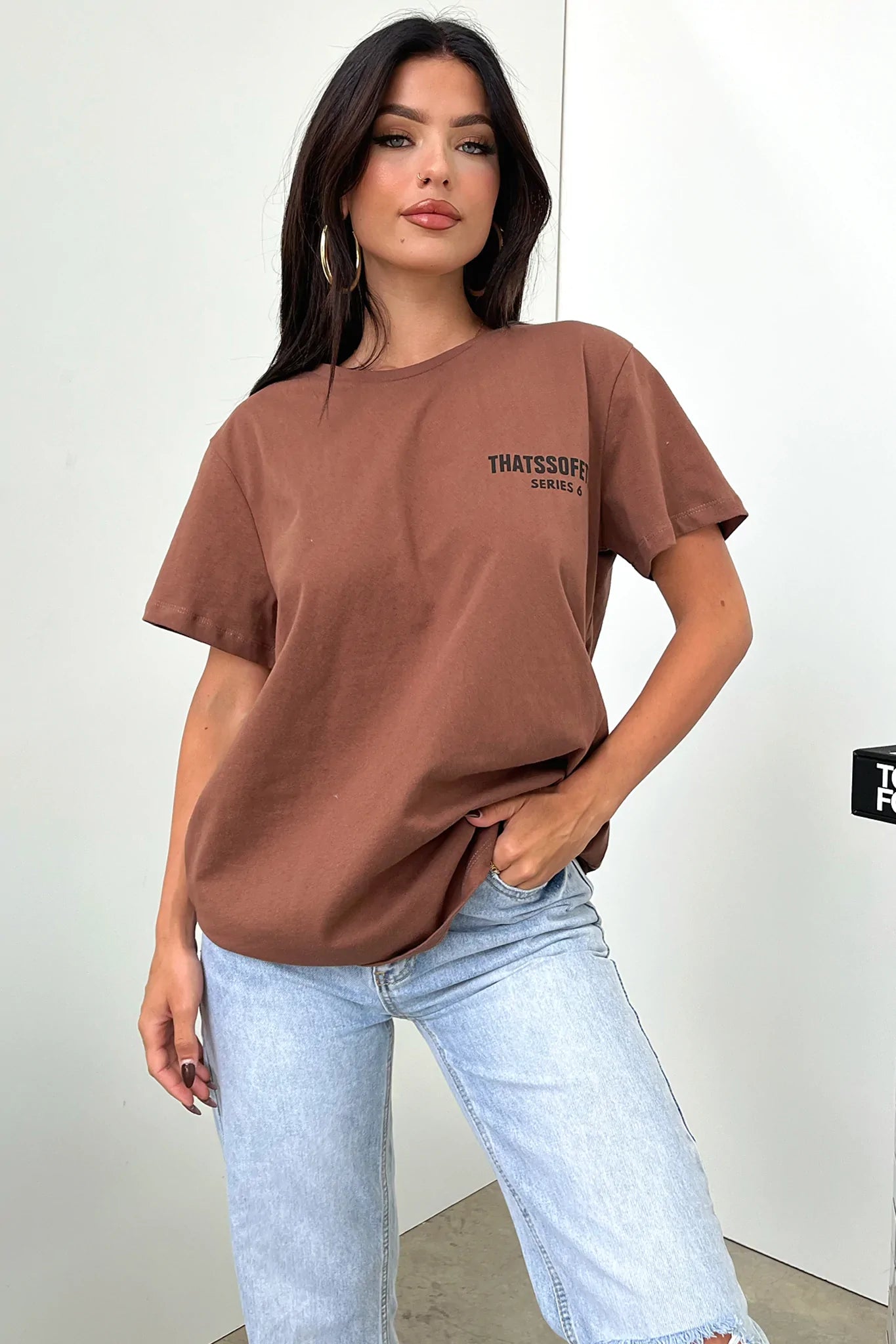Series 6 Tee - Brown-Coutiqo