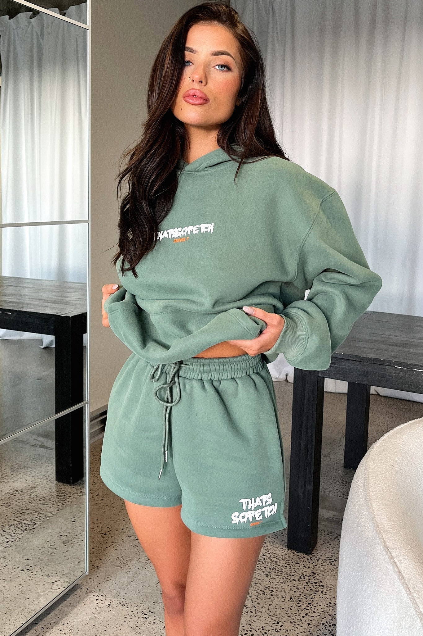 Series 7 Shorts - Green-Coutiqo