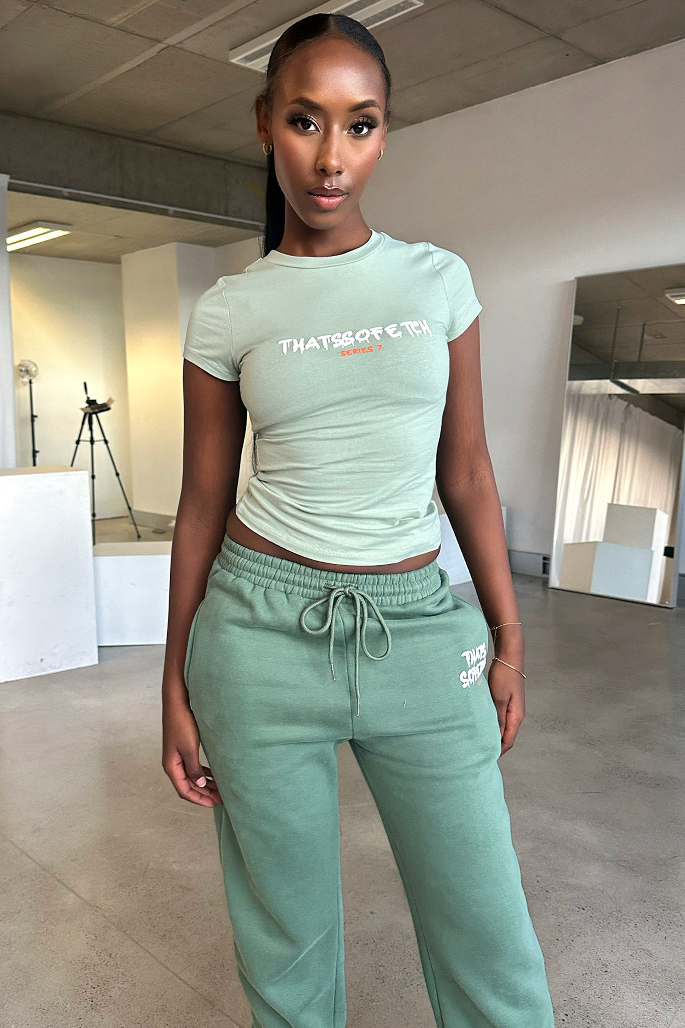 Series 7 Sweatpants - Green-Coutiqo