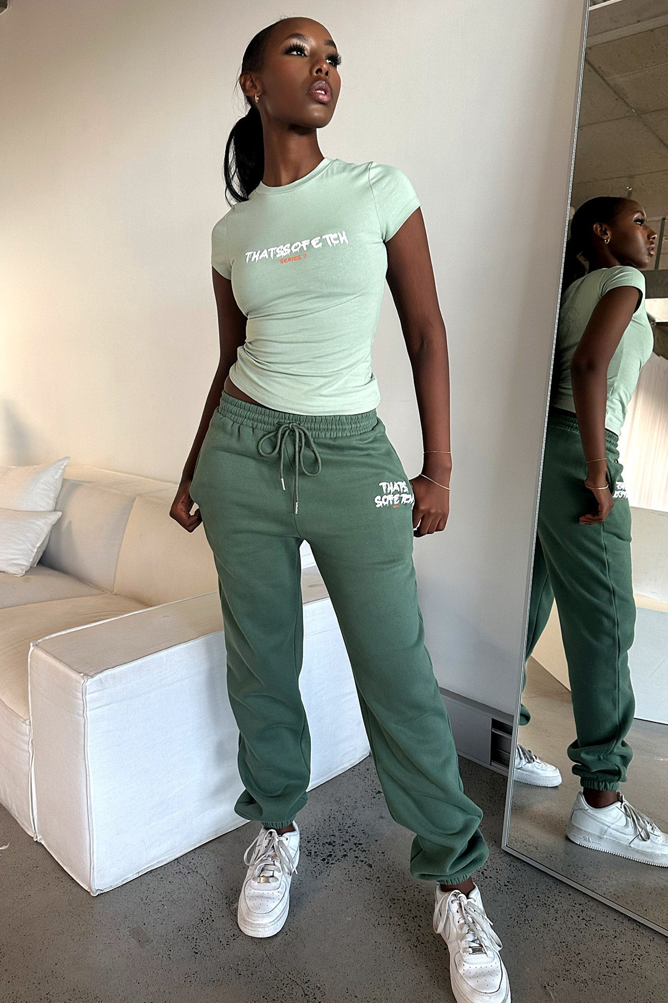 Series 7 Sweatpants - Green-Coutiqo