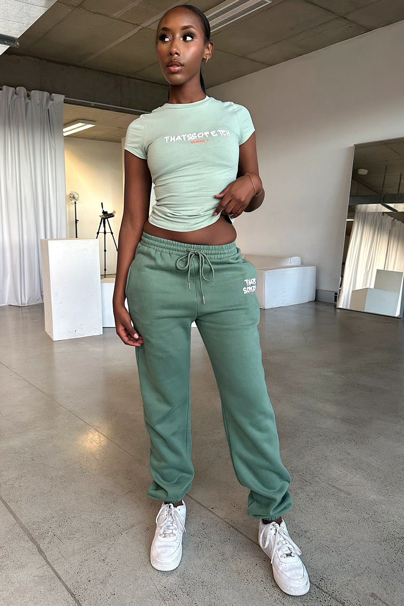 Series 7 Sweatpants - Green-Coutiqo