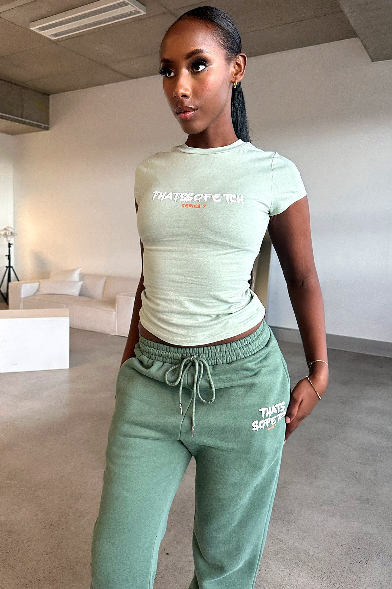 Series 7 Sweatpants - Green-Coutiqo