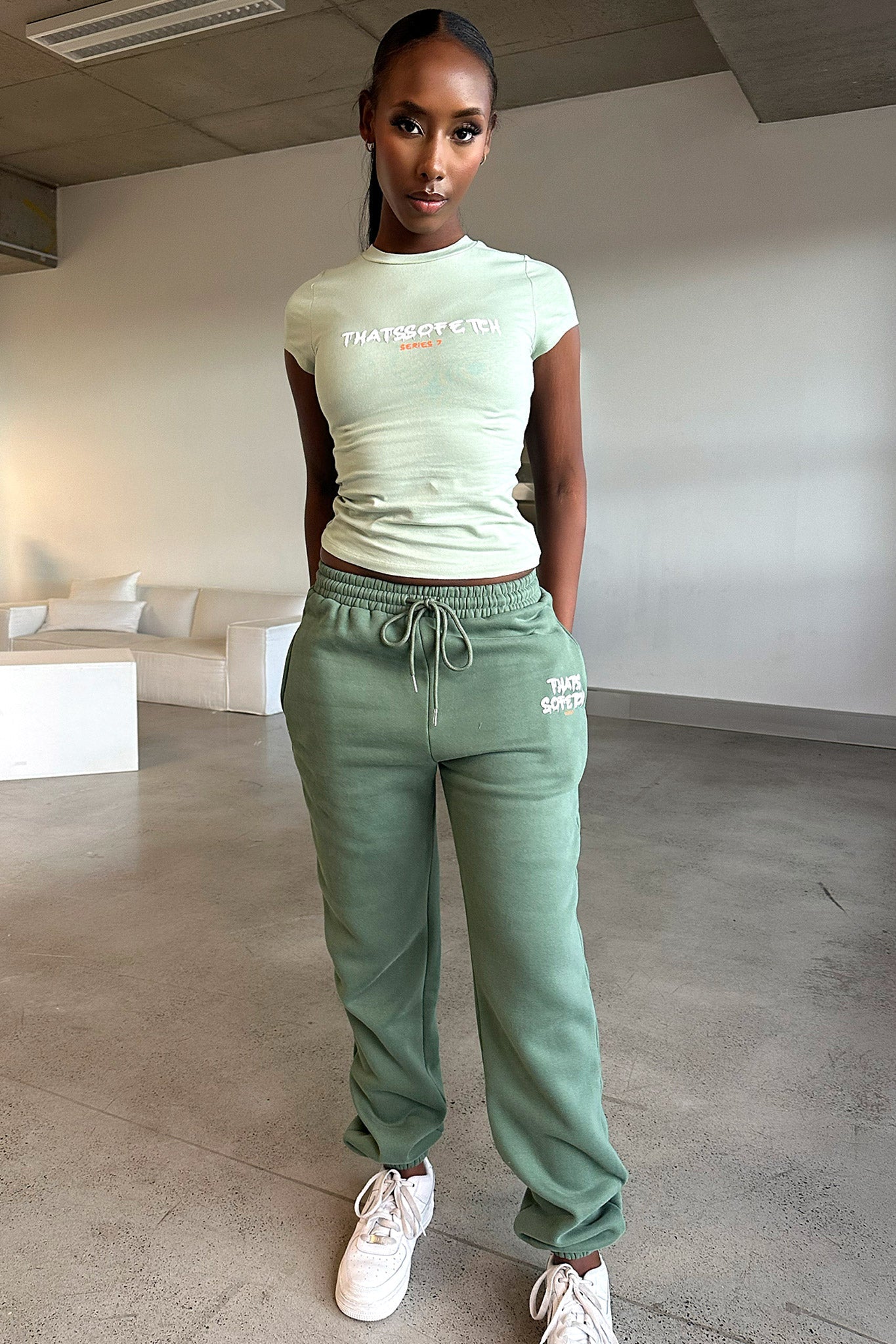 Series 7 Sweatpants - Green-Coutiqo