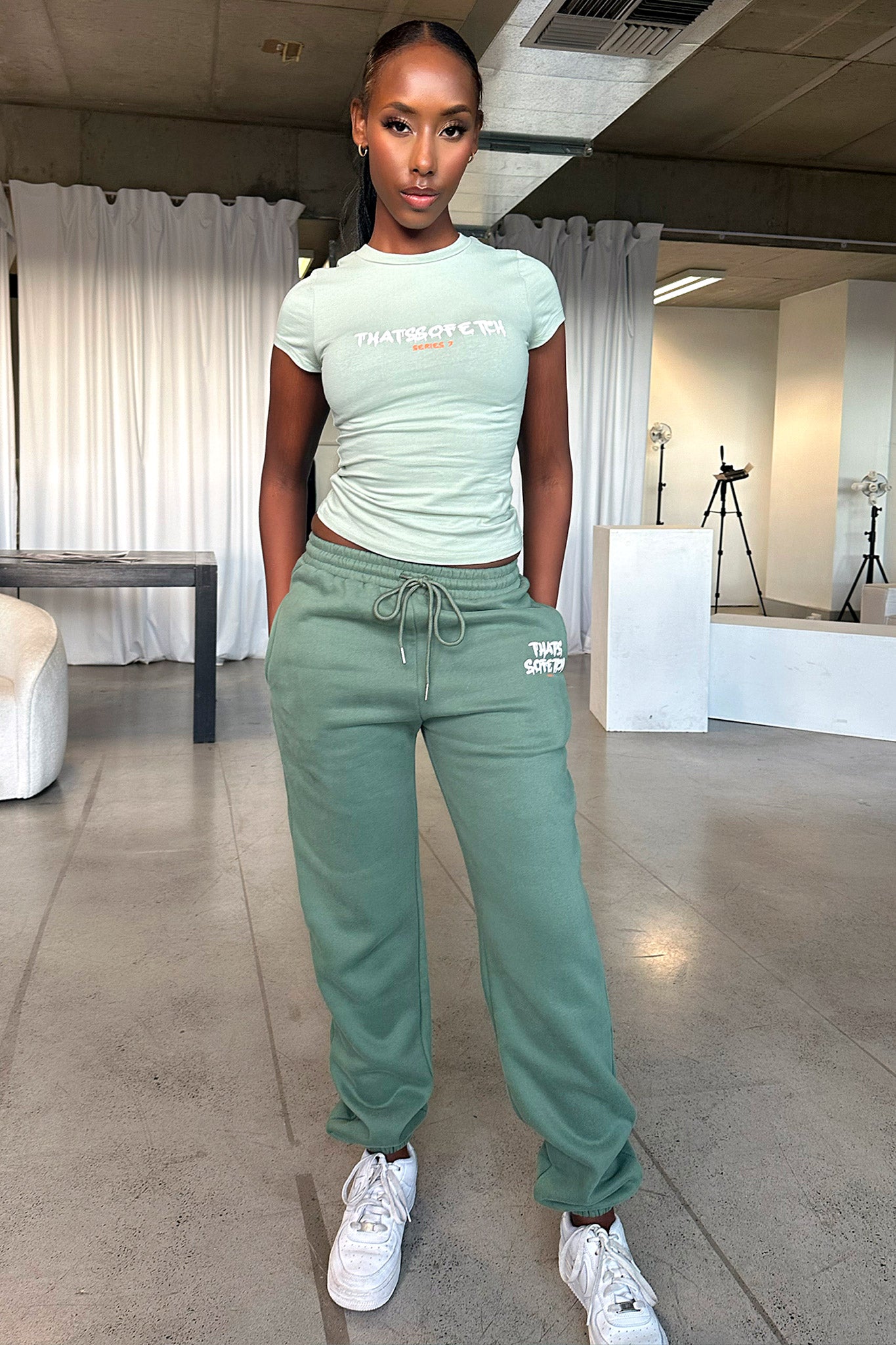 Series 7 Sweatpants - Green-Coutiqo