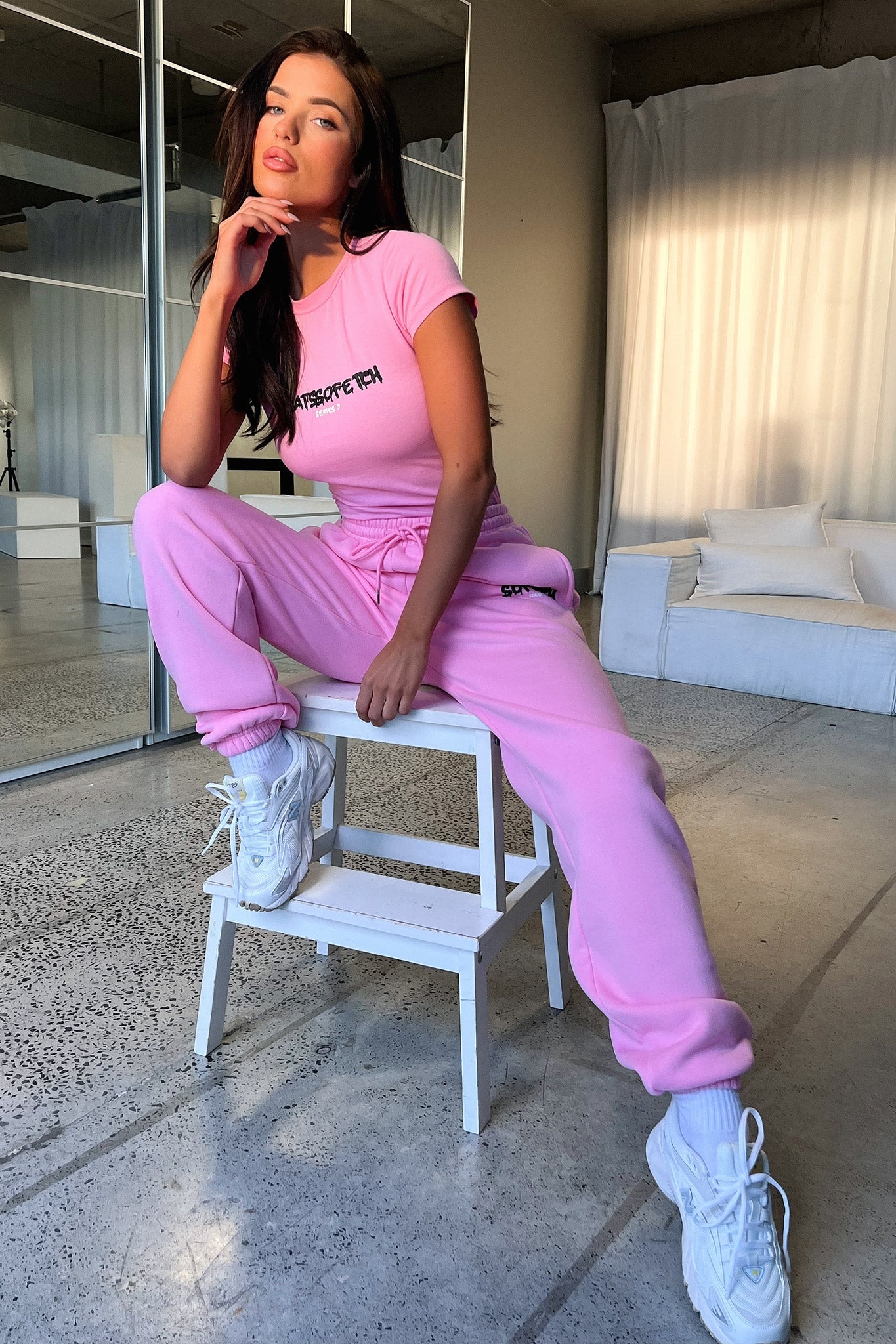 Series 7 Tee - Pink-Coutiqo
