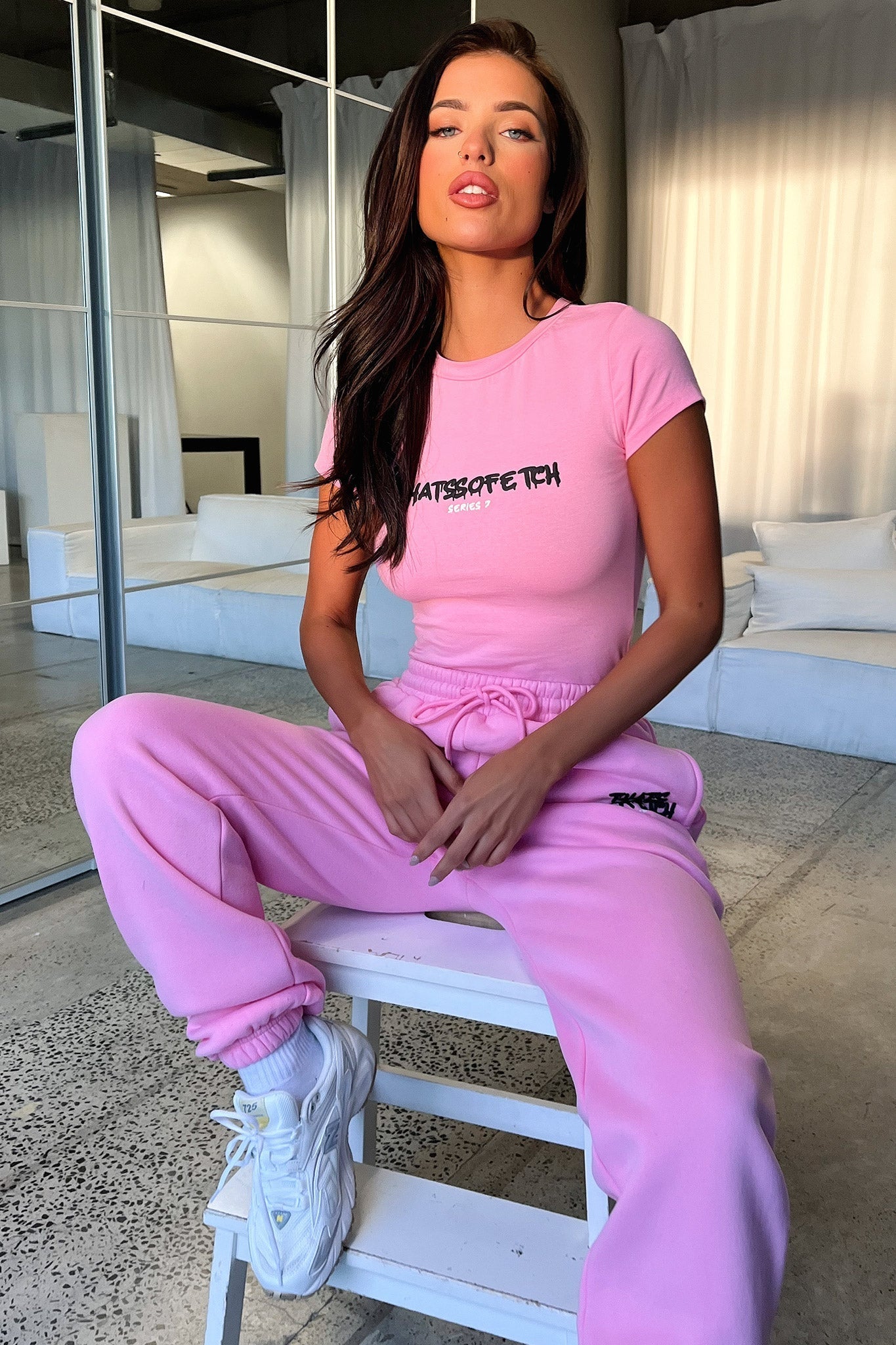 Series 7 Sweatpants - Pink-Coutiqo