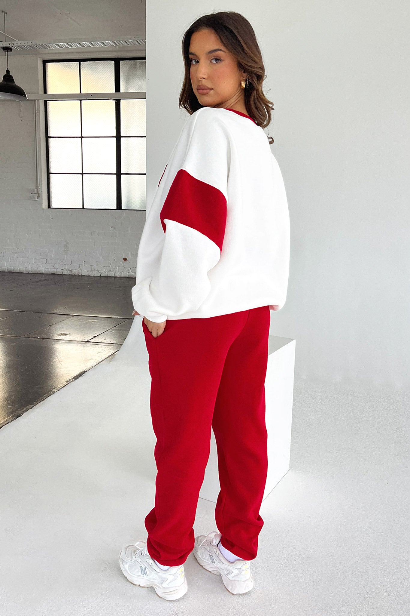 Series 9 Sweatpants - Red-Coutiqo