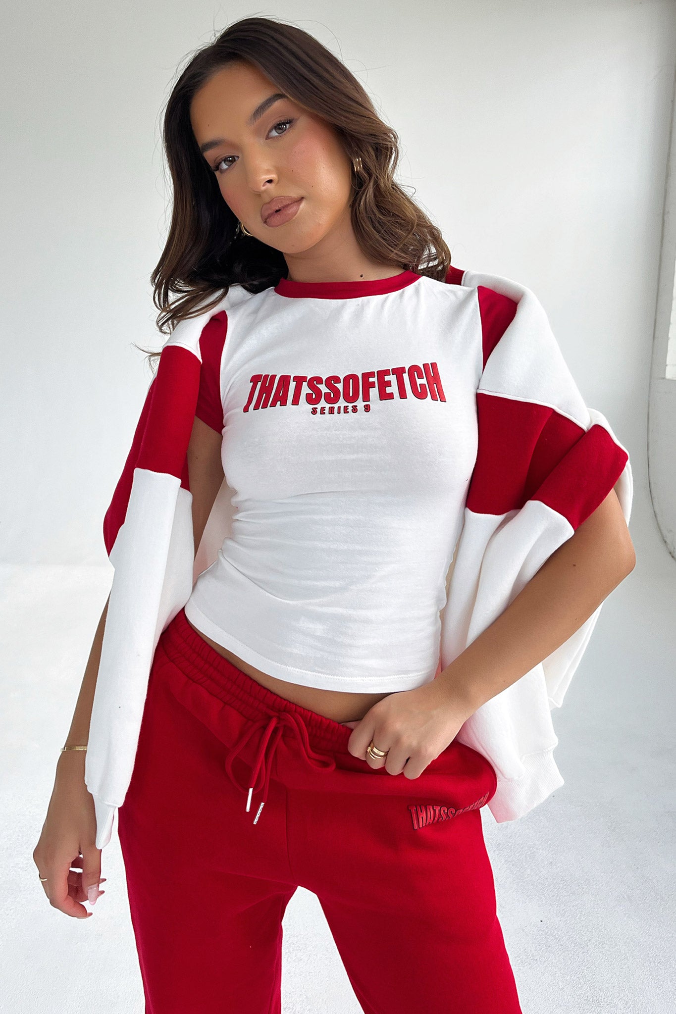 Series 9 Tee - Red-Coutiqo