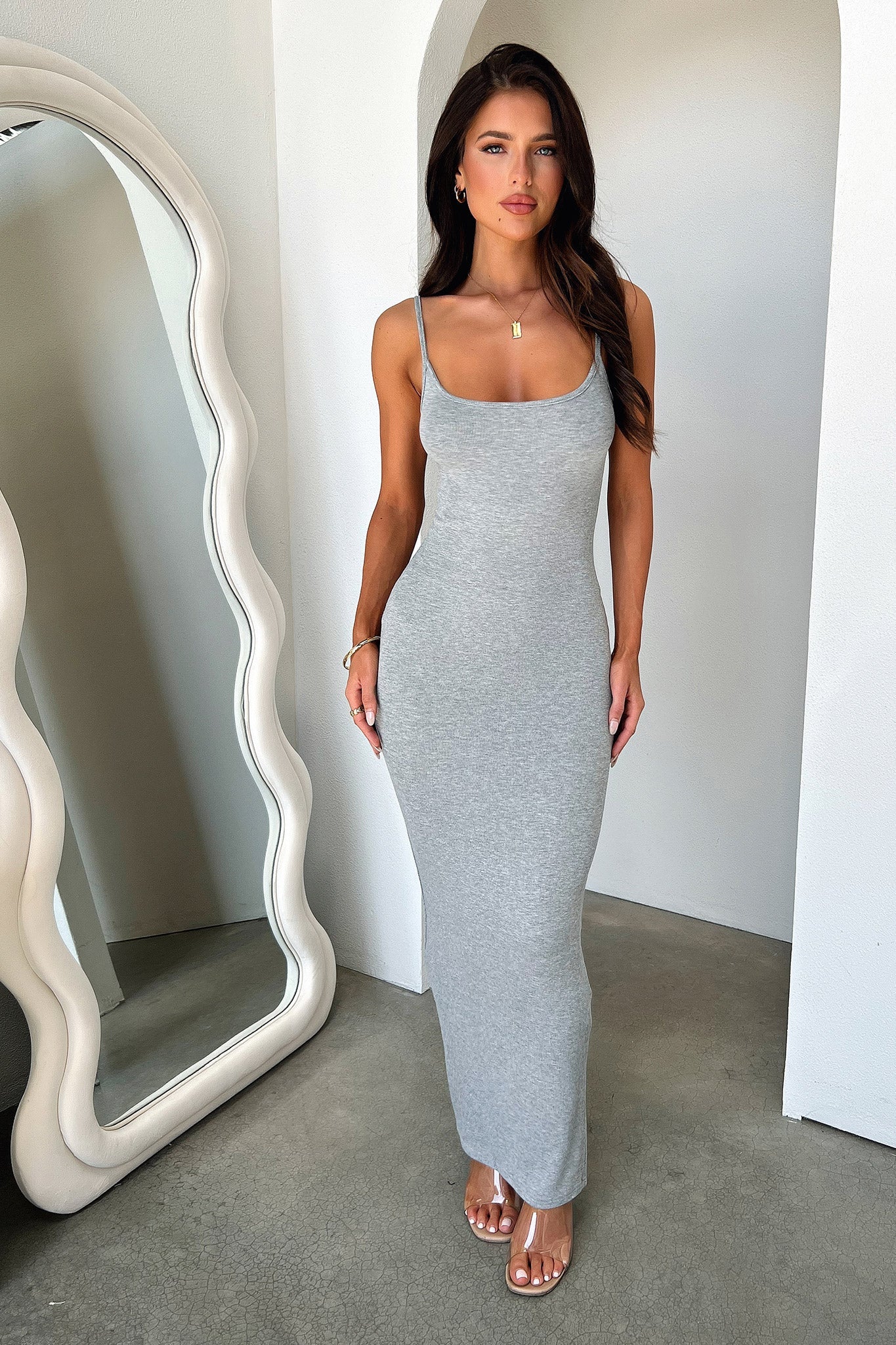 Sevani Maxi Dress - Grey-Coutiqo