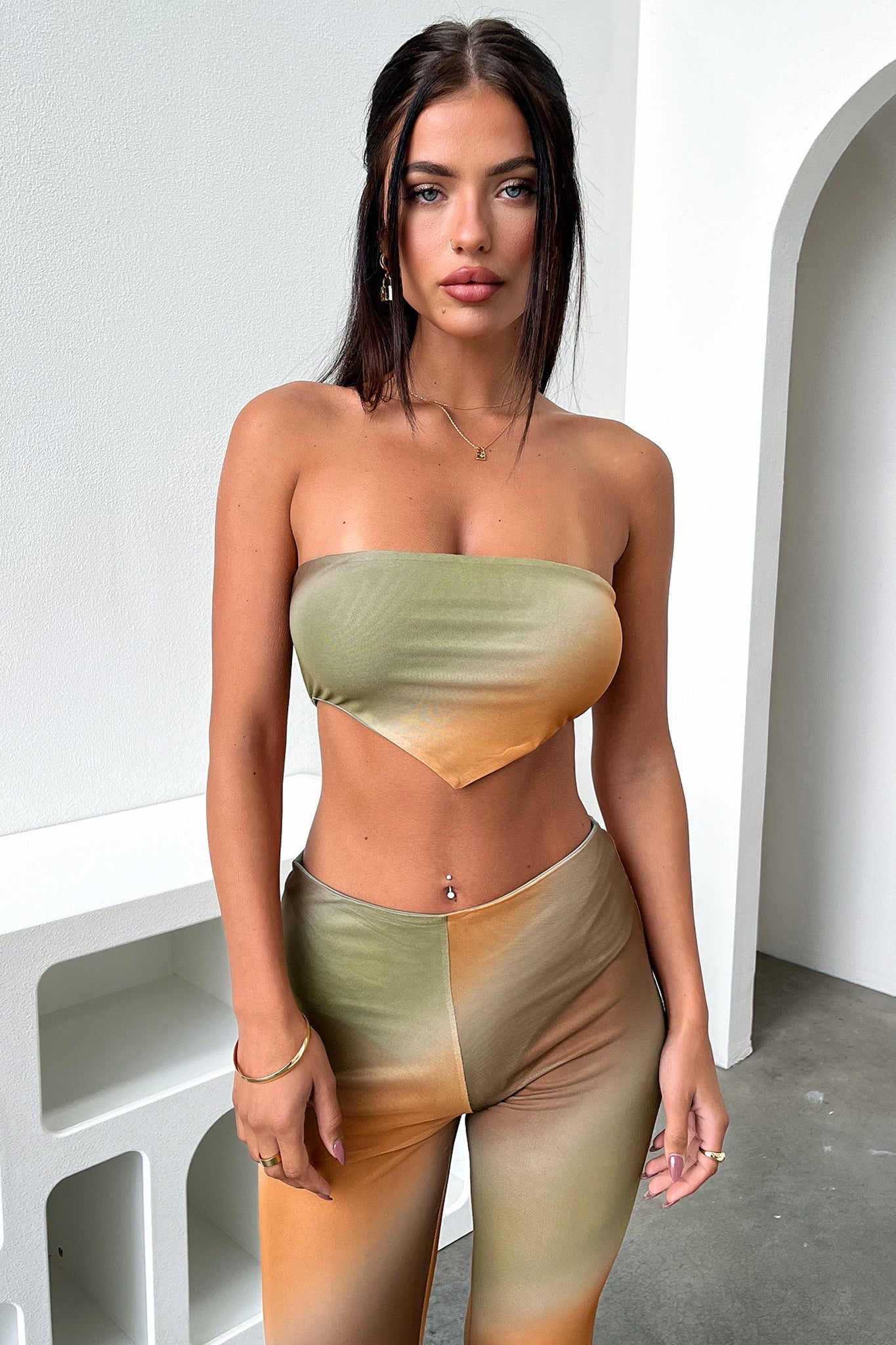 Shyla Crop - Green-Coutiqo