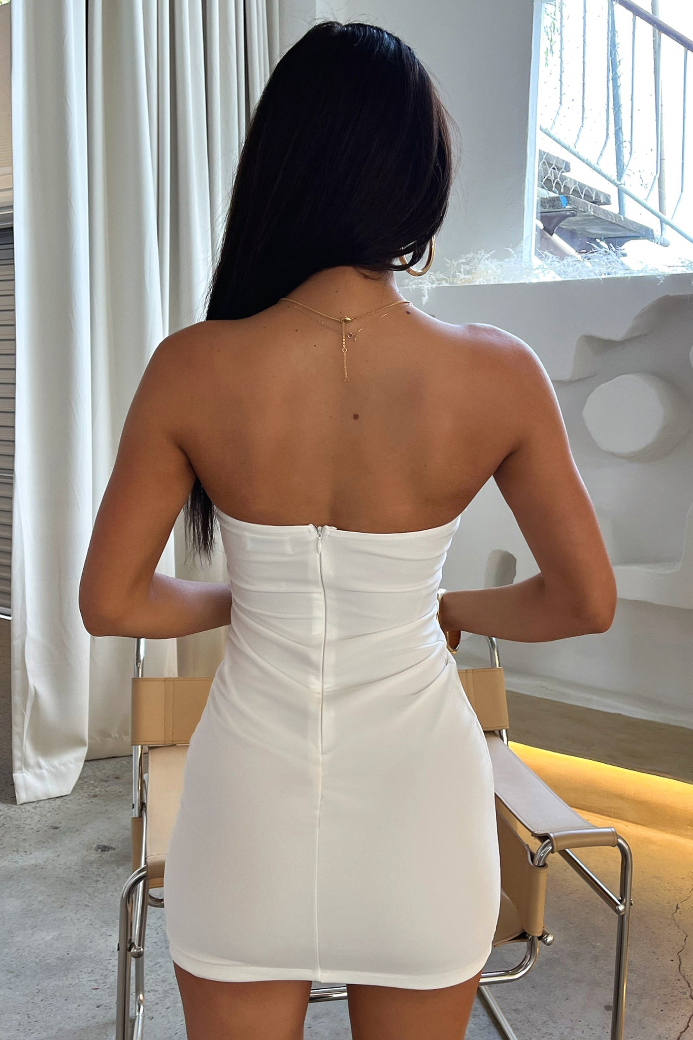 Shyra Dress - White-Coutiqo