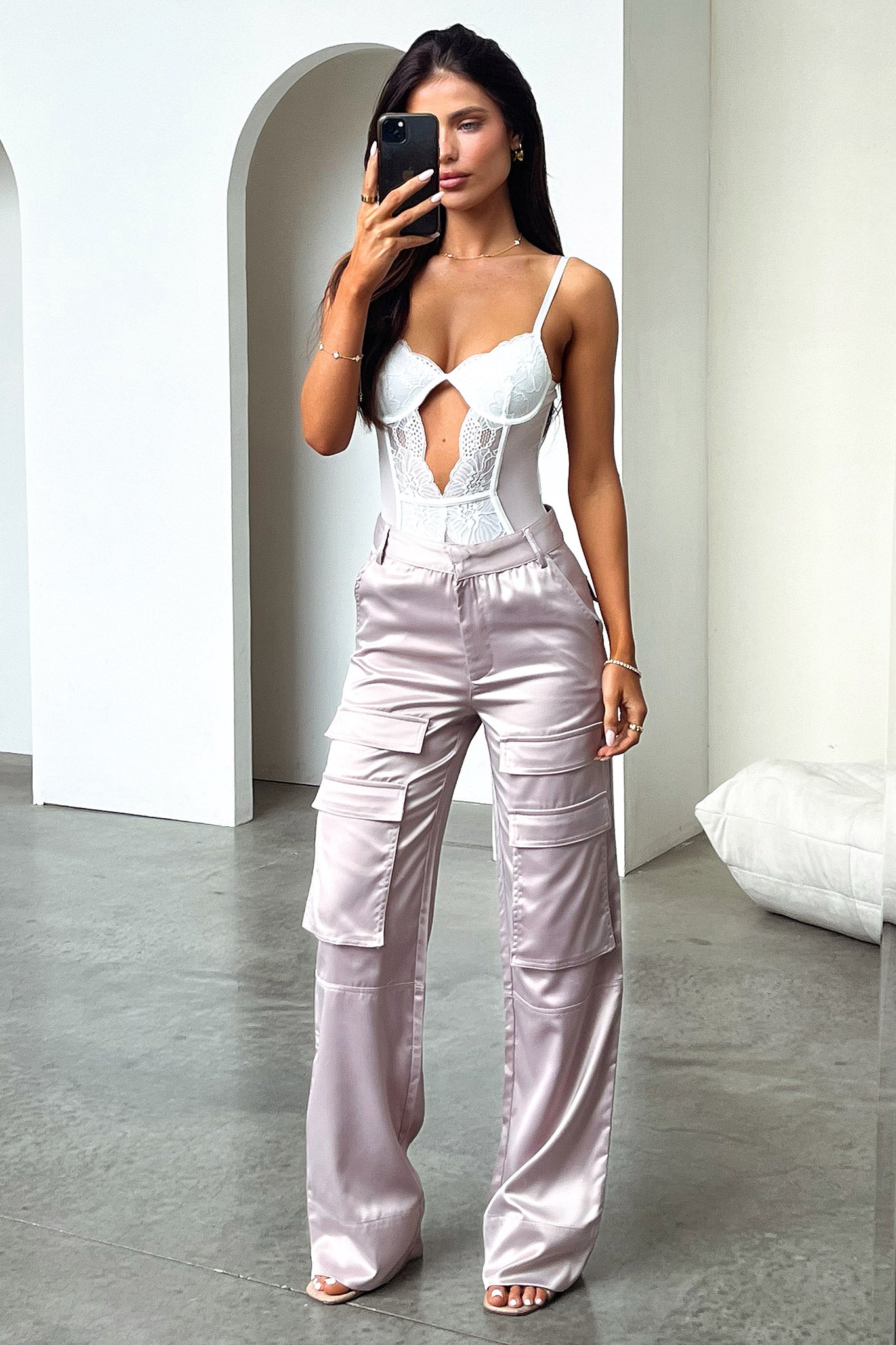 Sophia Pants - Beige-Coutiqo