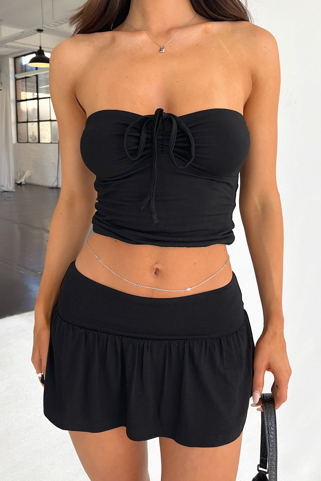 Sorano Skort - Black-Coutiqo