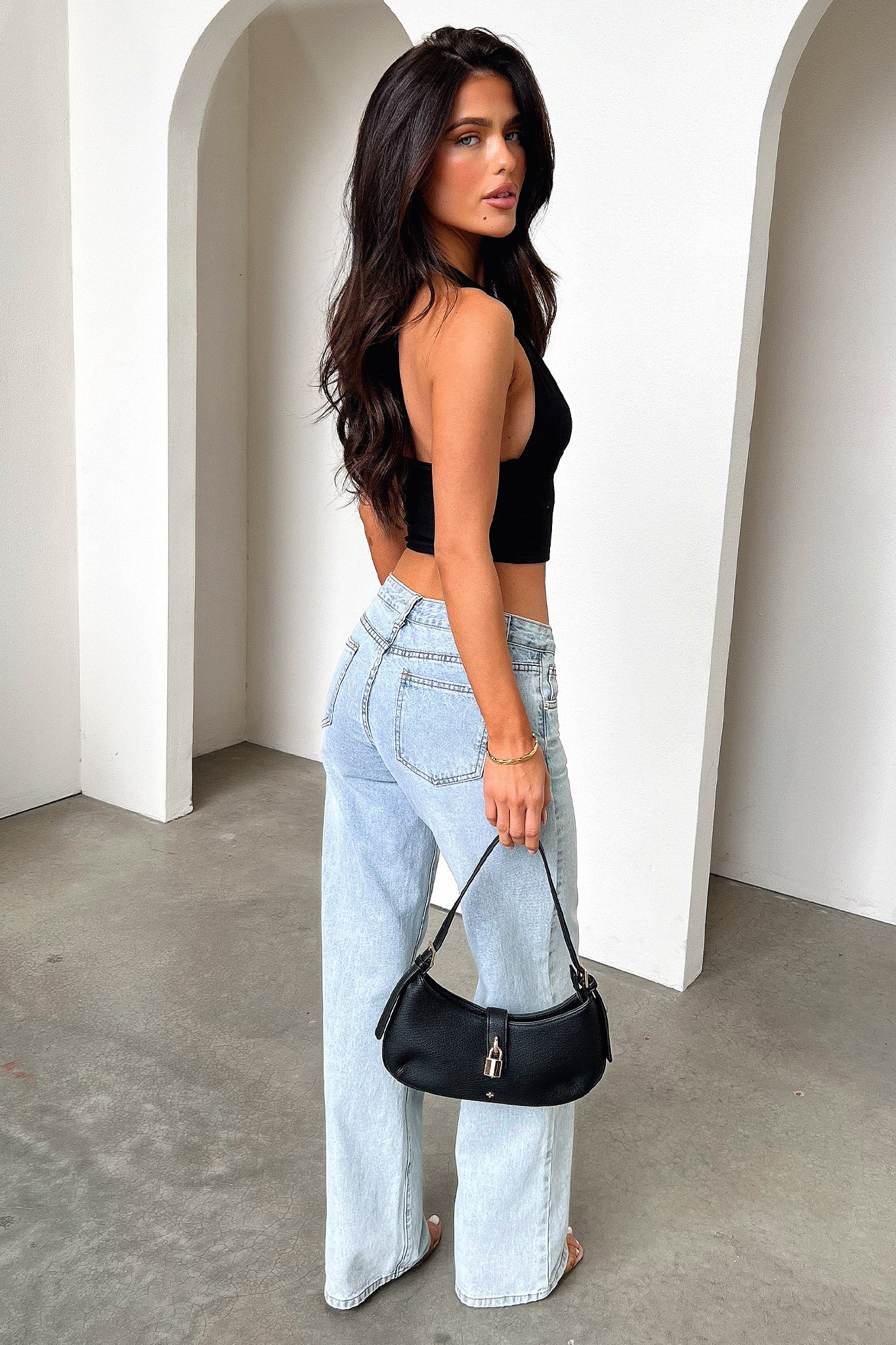 Sunshine Halter Top - Black-Coutiqo