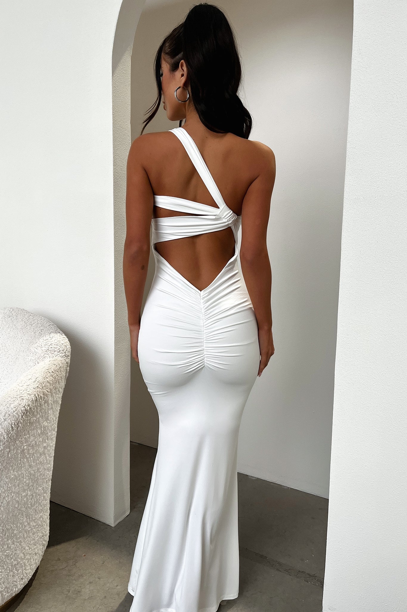 Talisa Maxi Dress - White-Coutiqo