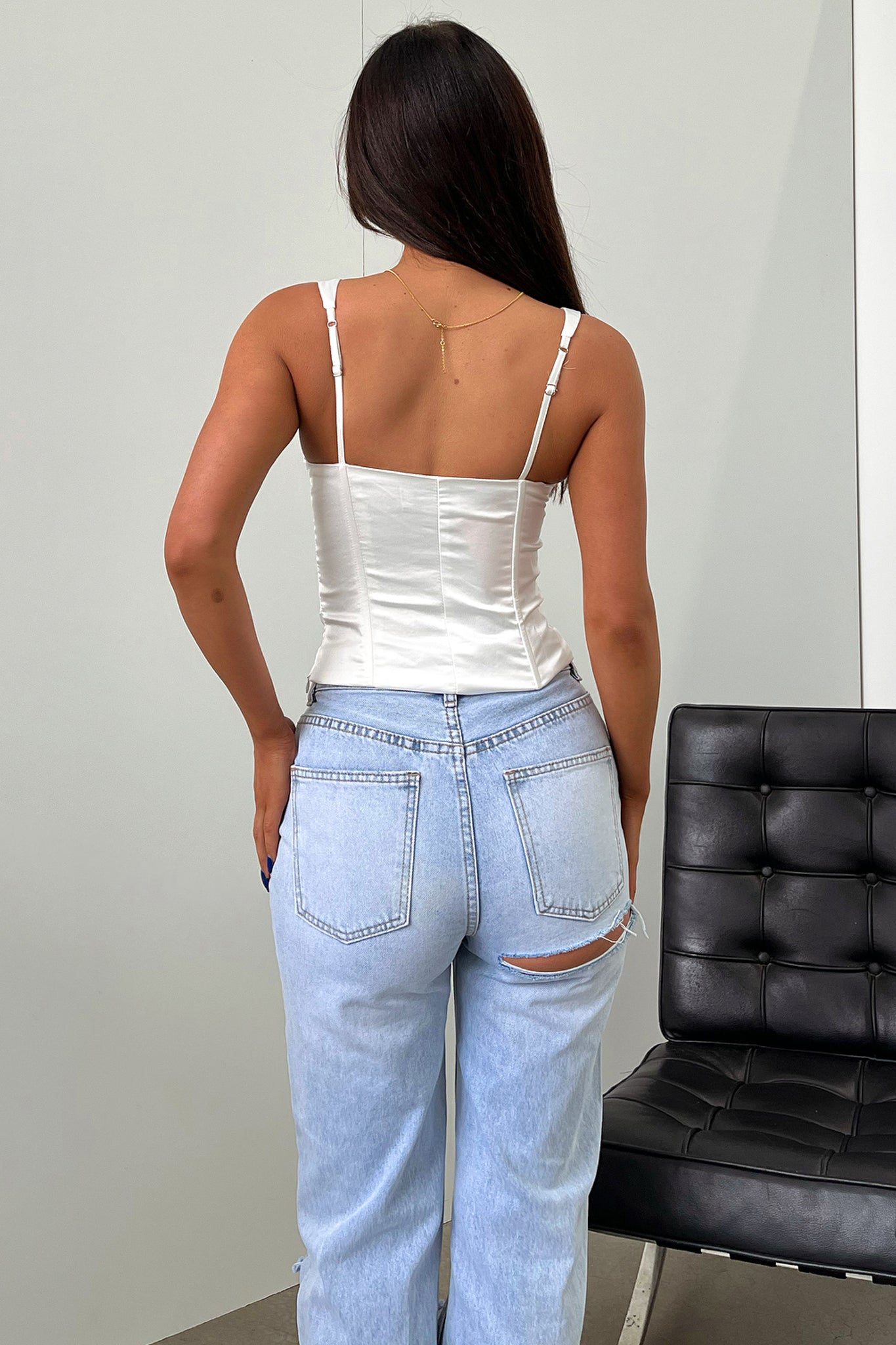 Talyeen Corset - White-Coutiqo