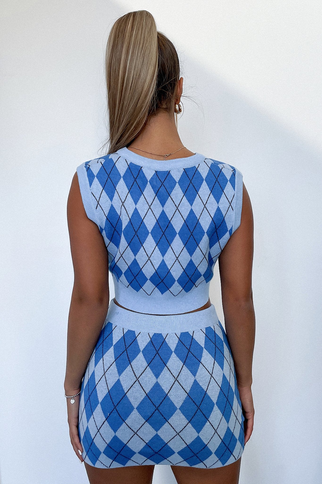 Tina Vest - Blue-Coutiqo